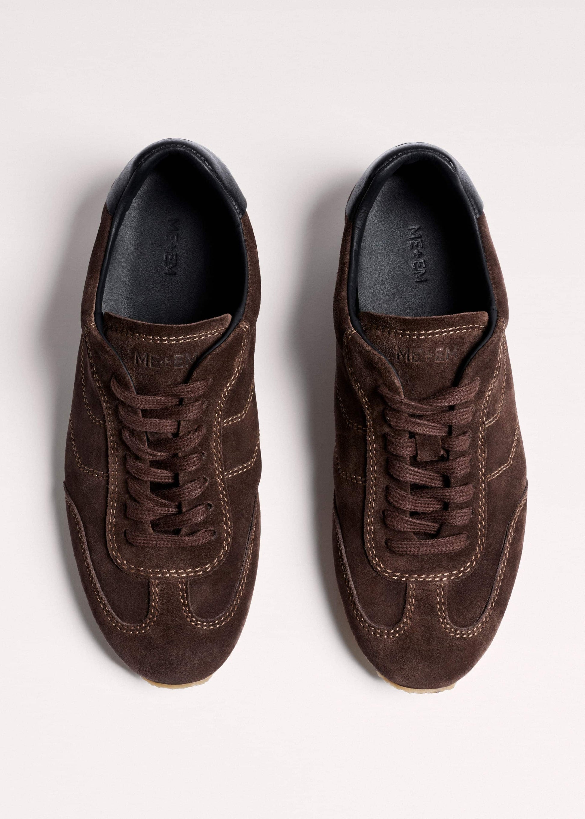 ME and EM Accessories Brown Retro Runner Sneaker
