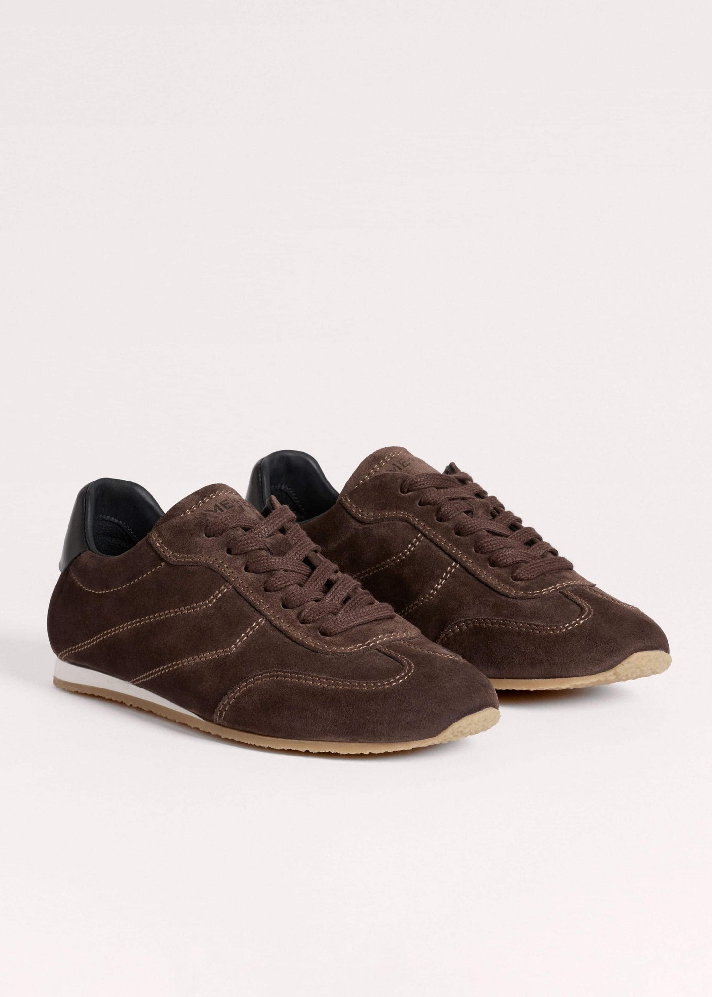 ME and EM Accessories Brown Retro Runner Sneaker