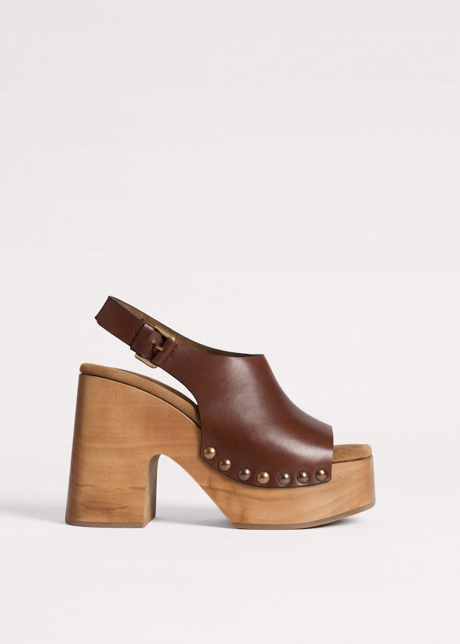 ME and EM Accessories Dark Brown High Front Clog