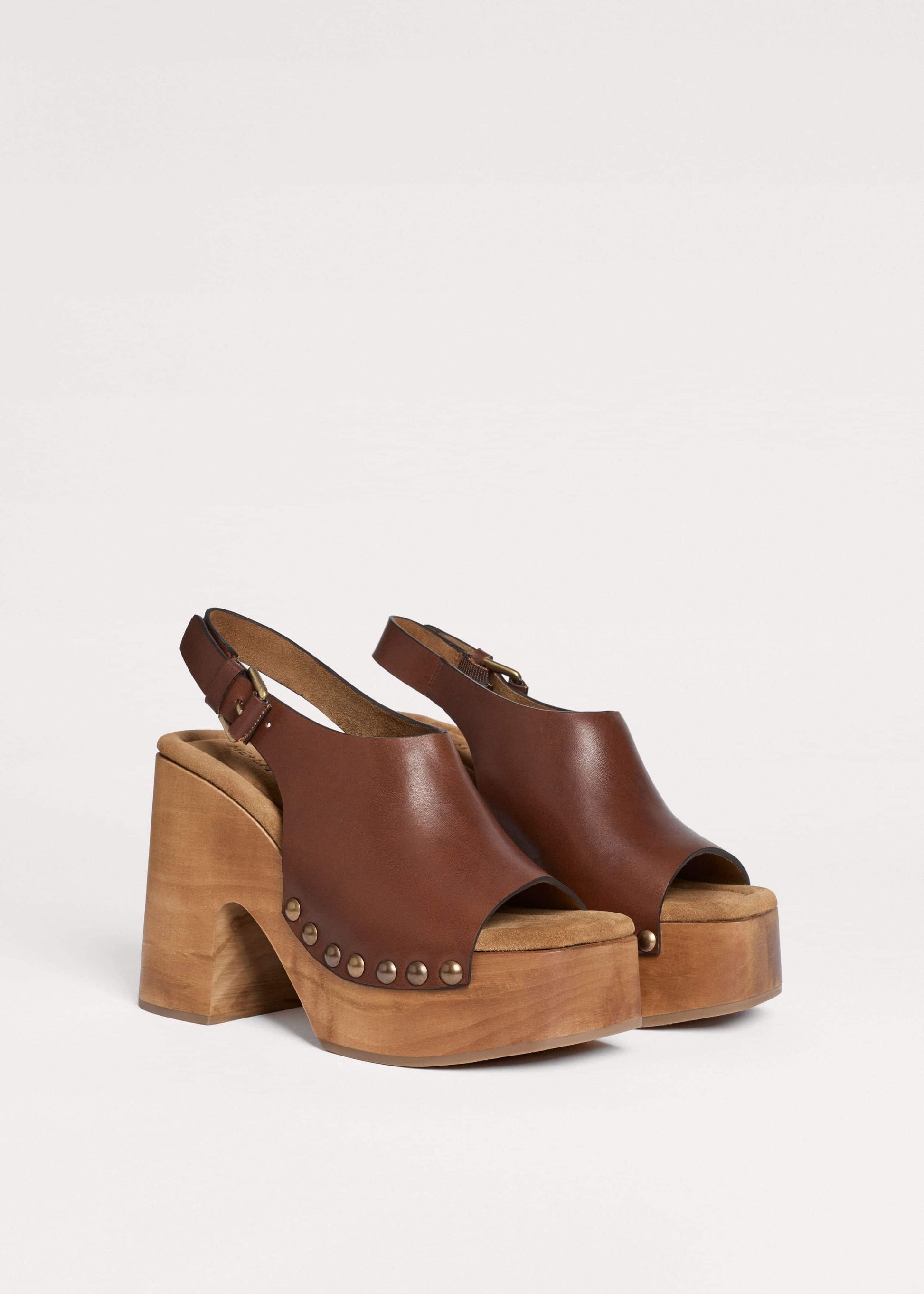 ME and EM Accessories Dark Brown High Front Clog