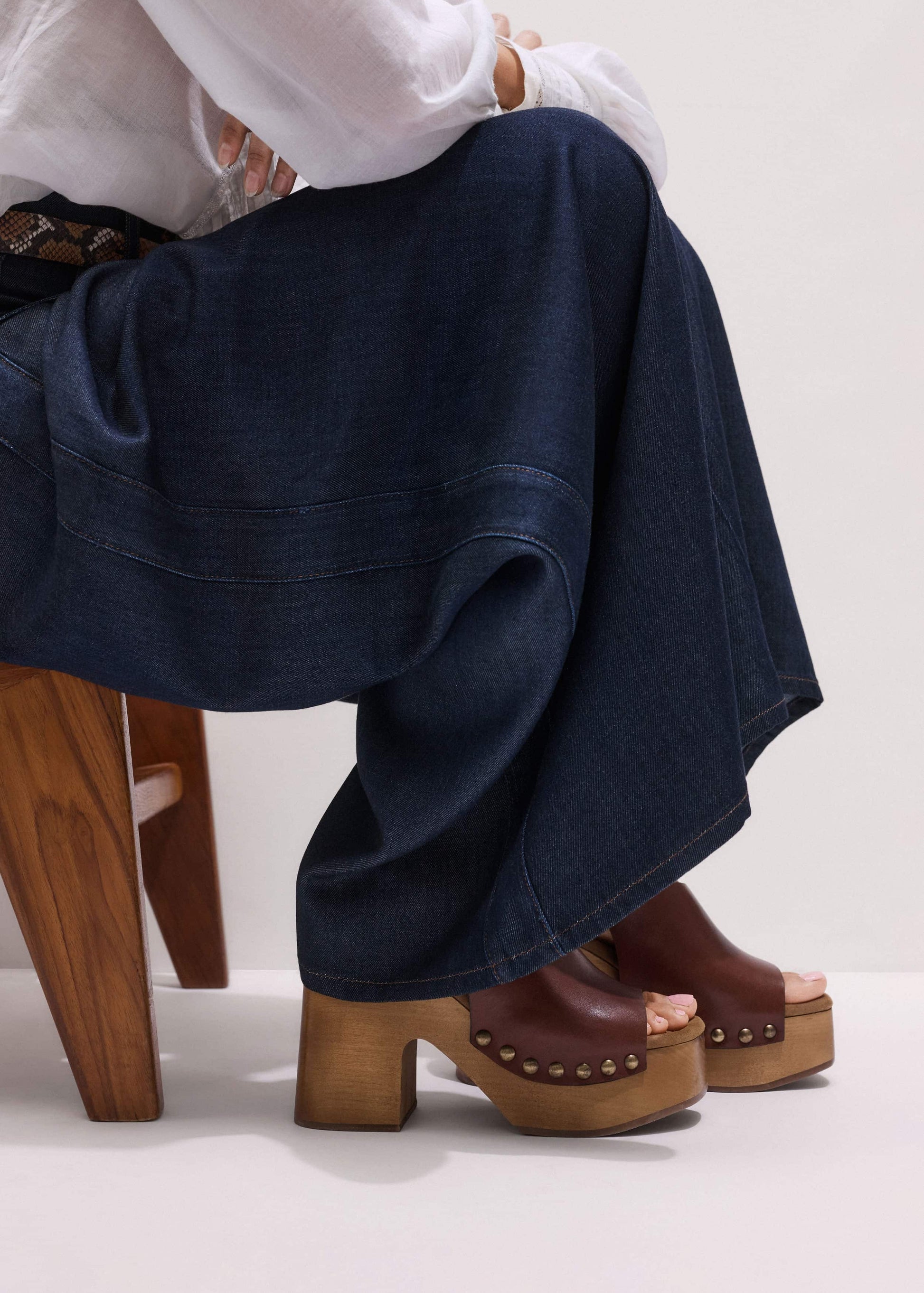 ME and EM Accessories Dark Brown High Front Clog