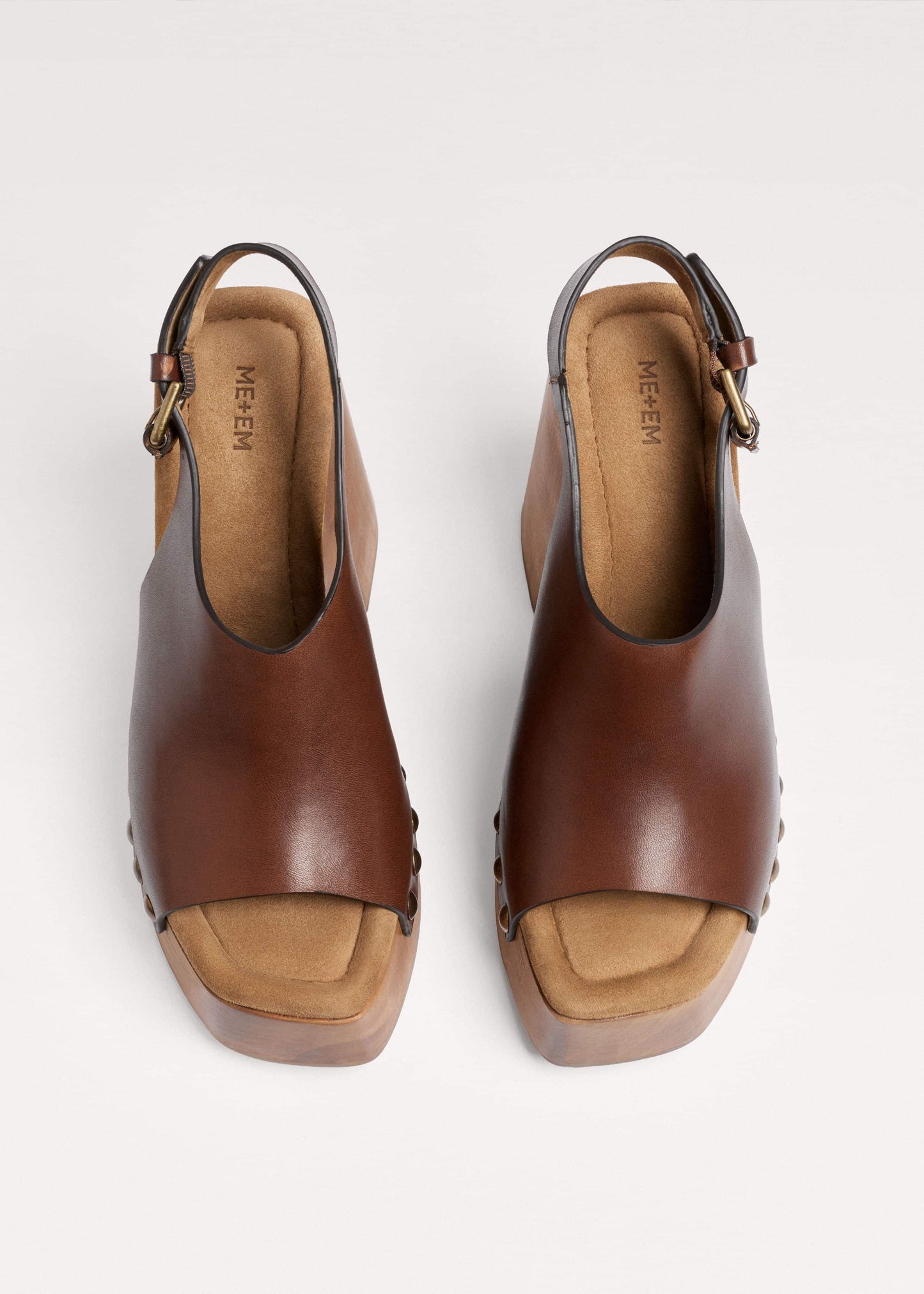 ME and EM Accessories Dark Brown High Front Clog