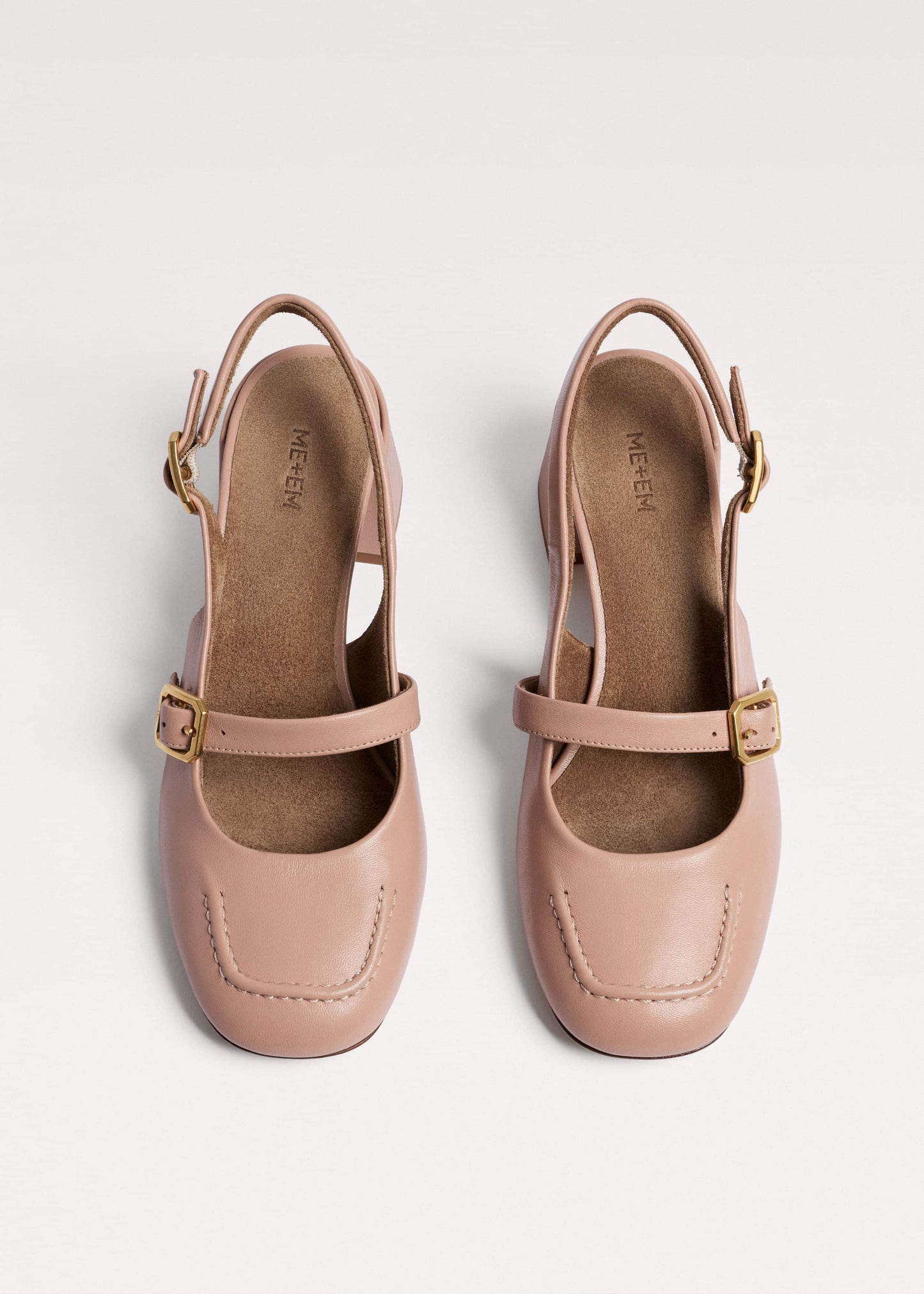 ME and EM Accessories Pink Mary Jane Slingback
