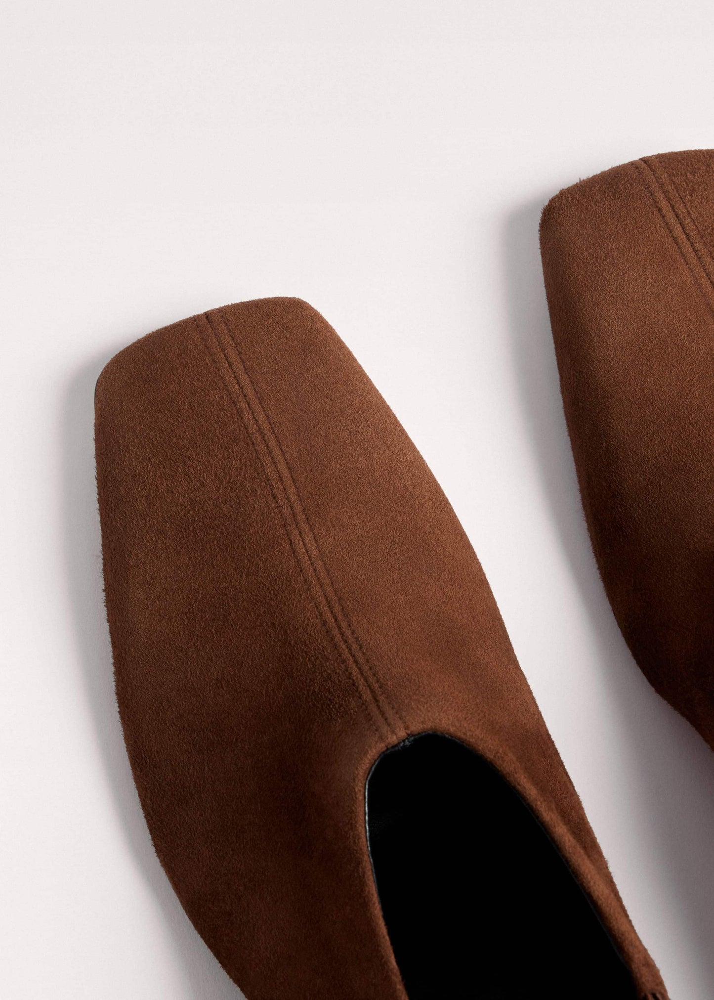ME and EM Accessories Brown High Front Block Heel