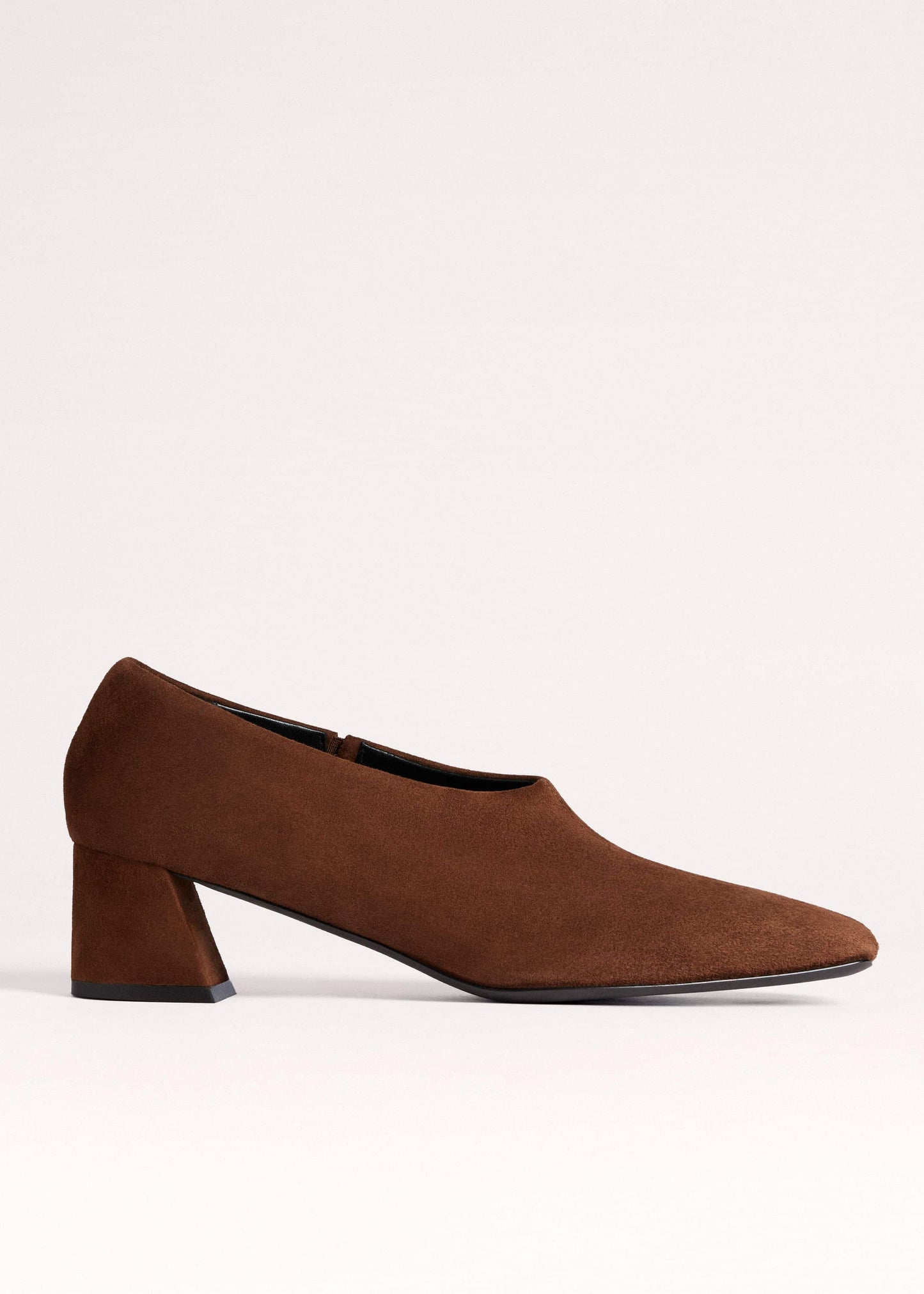 ME and EM Accessories Brown High Front Block Heel