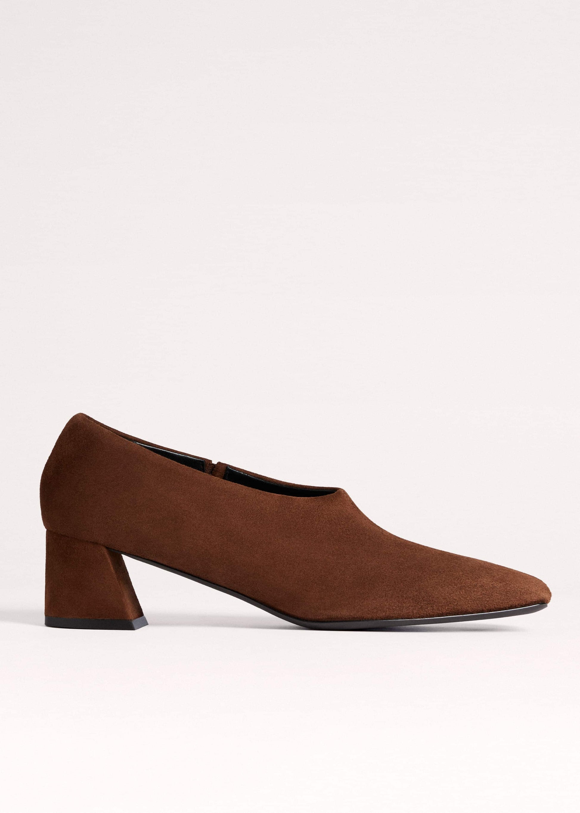 ME and EM Accessories Brown High Front Block Heel