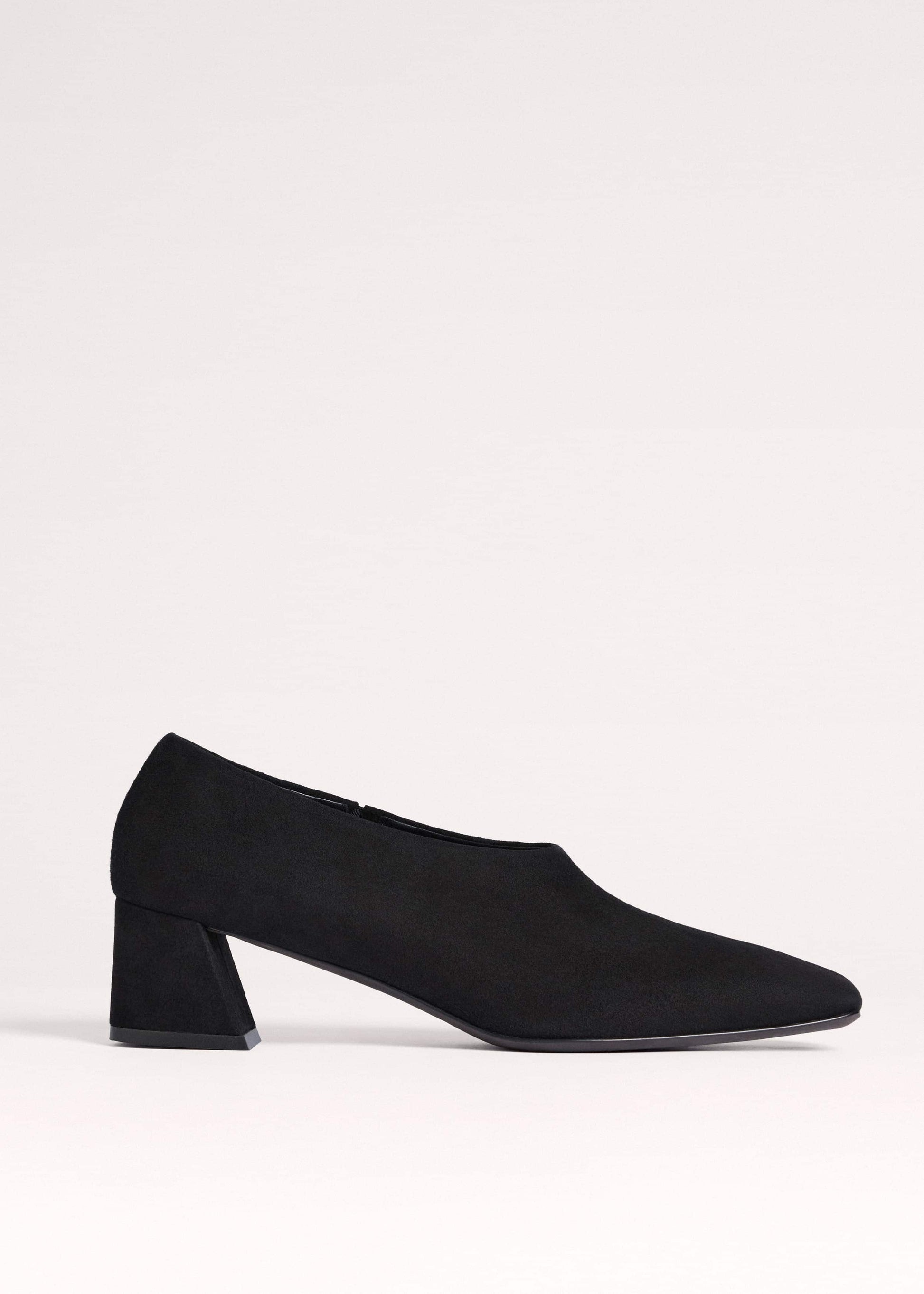 ME and EM Accessories Black High Front Block Heel
