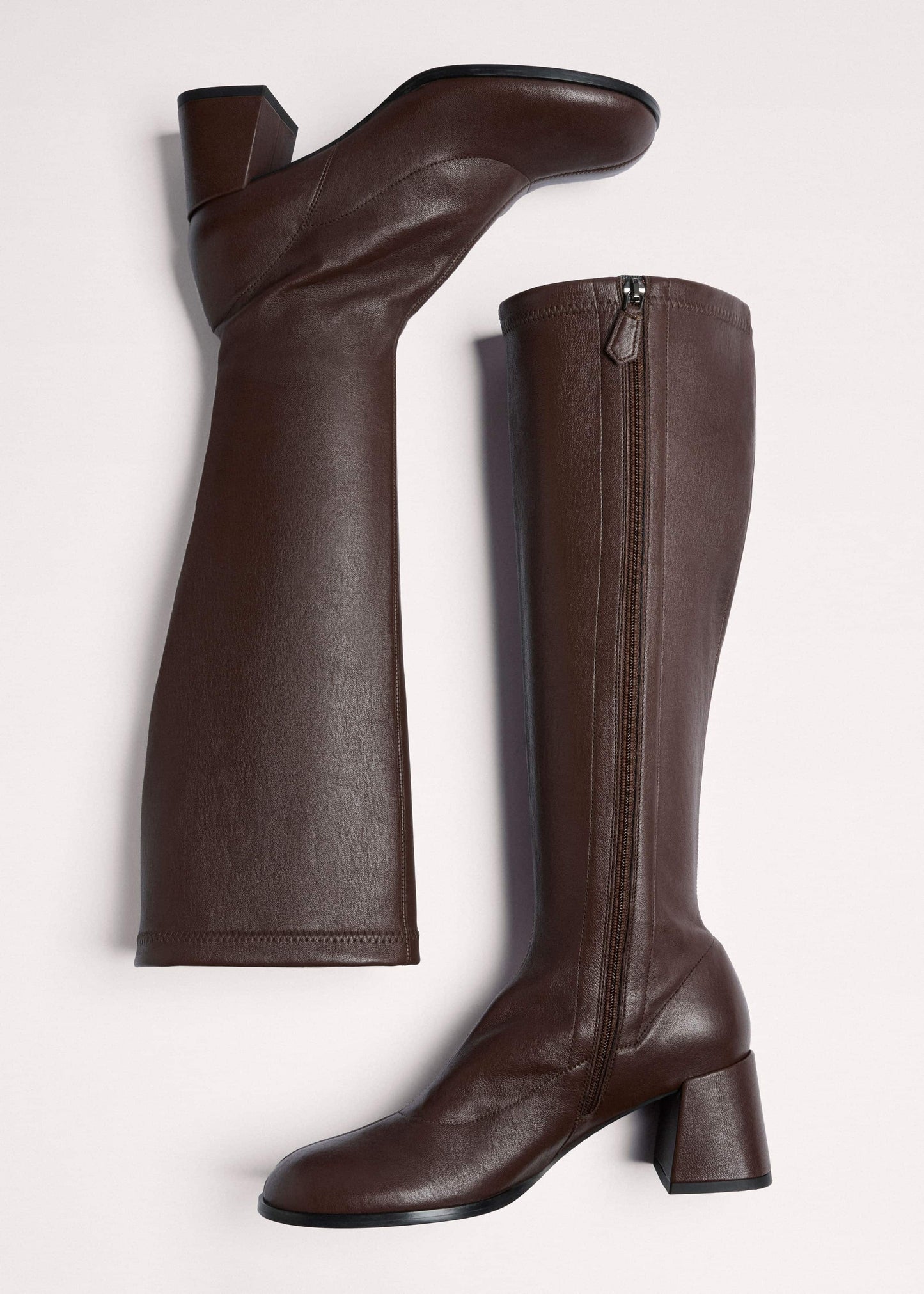 ME and EM Accessories Brown Knee-High Stretch Boot