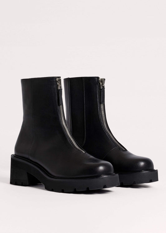 ME and EM Accessories Black Zip Front Boot