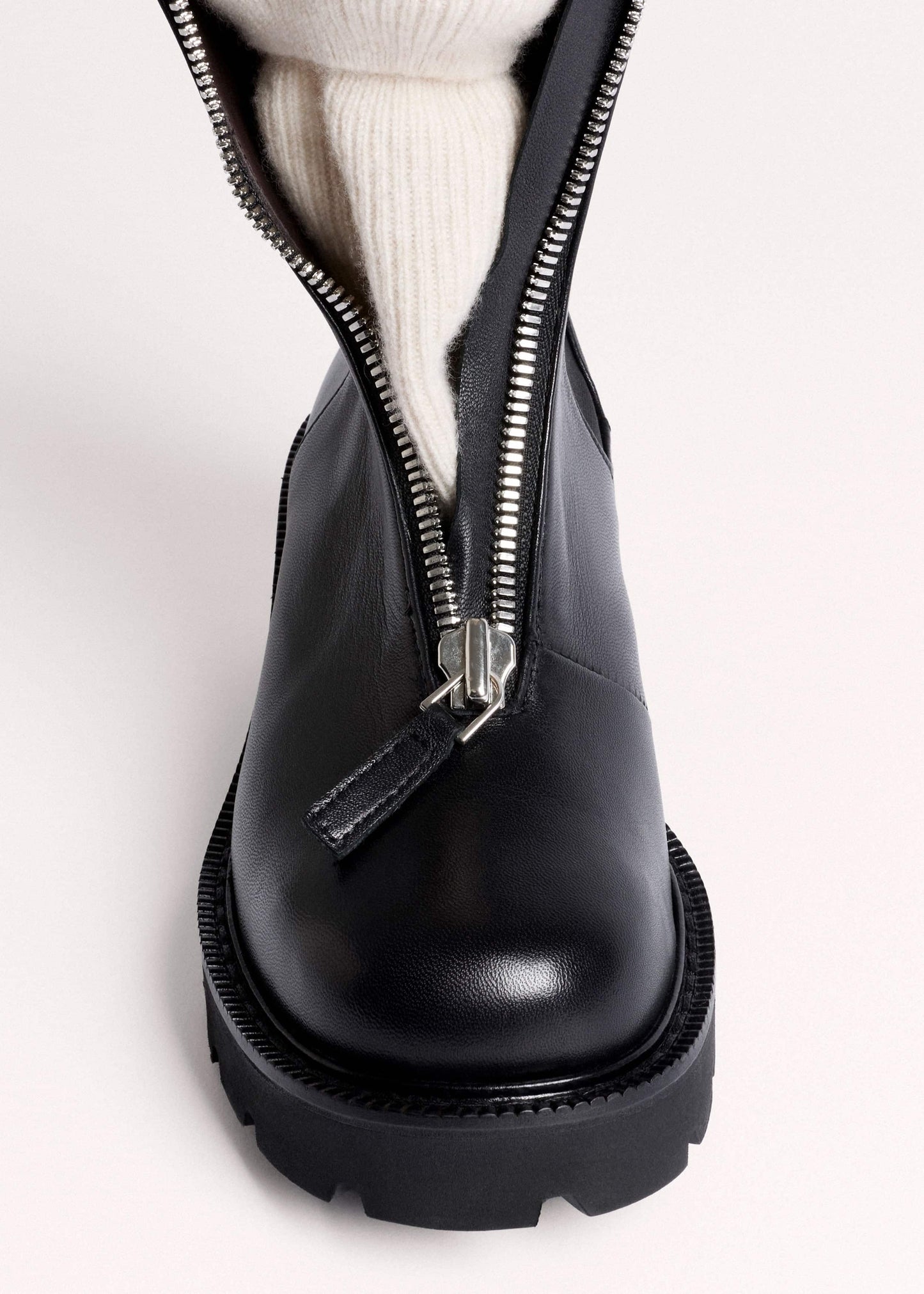 ME and EM Accessories Black Zip Front Boot