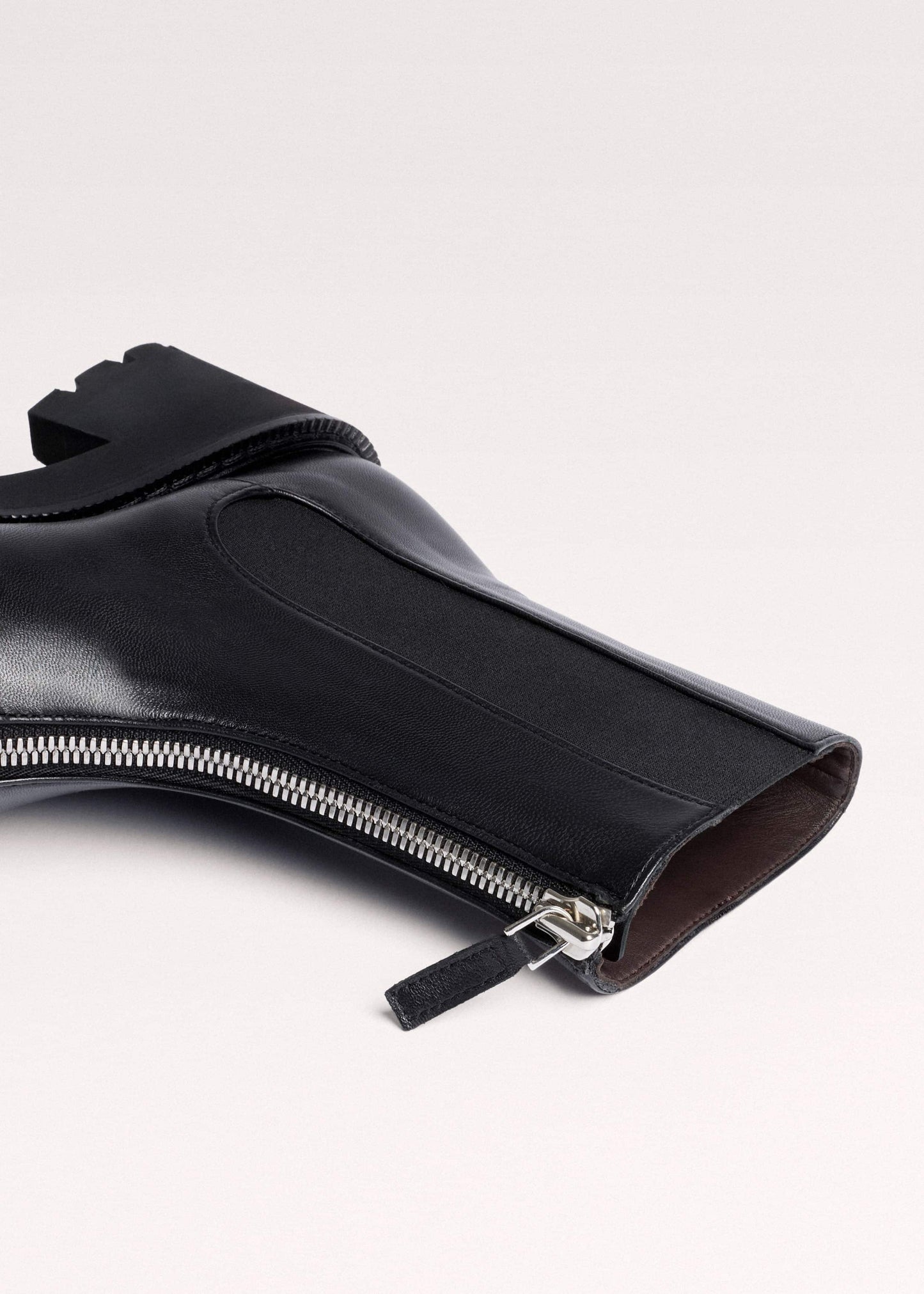 ME and EM Accessories Black Zip Front Boot