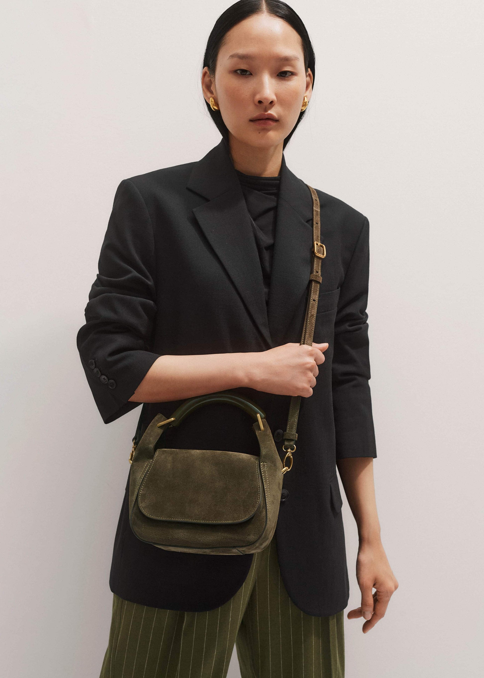 ME and EM Accessories Green Mini Resin Handle Bag