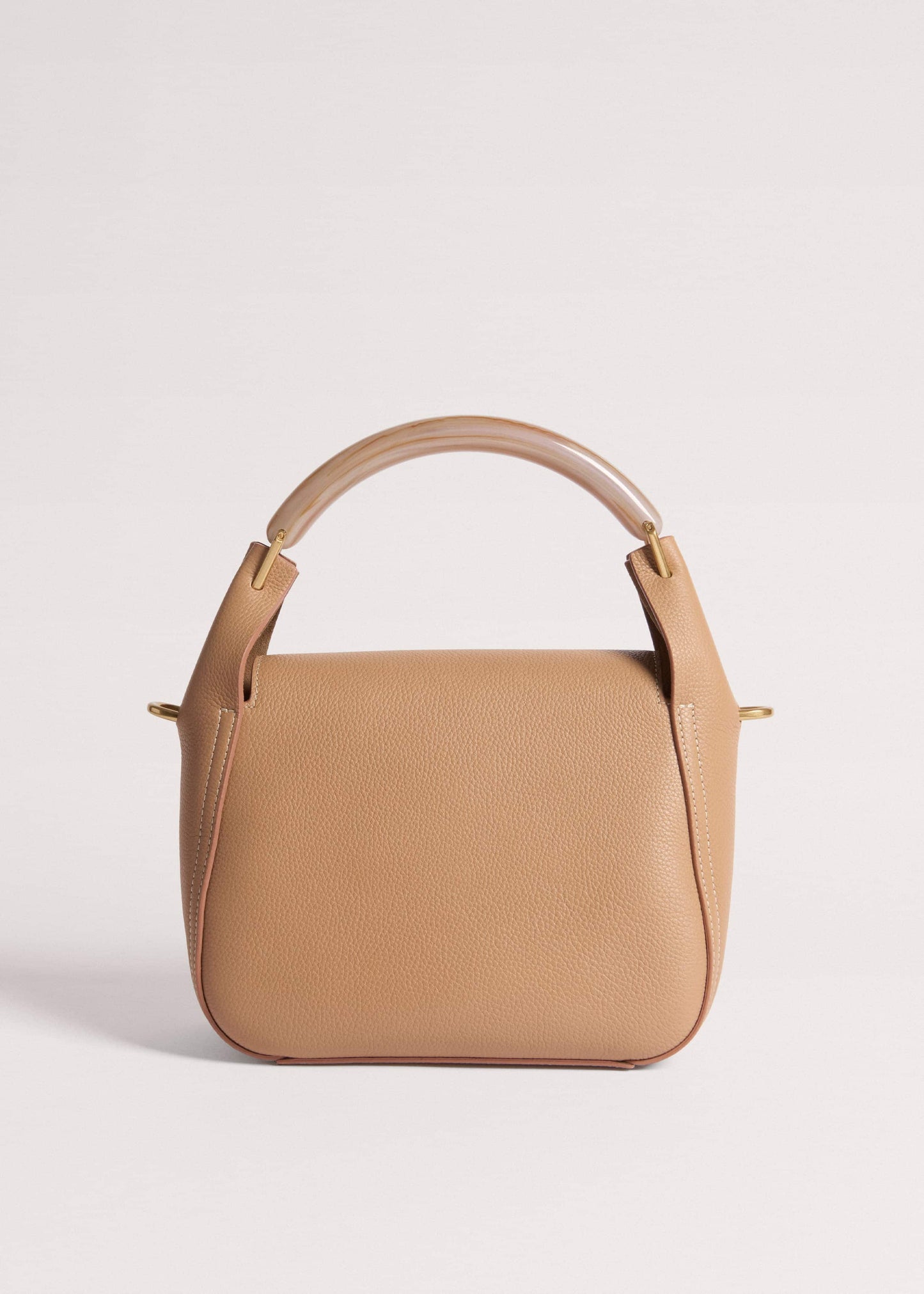 ME and EM Accessories Light Brown Resin Handle Crossbody Bag