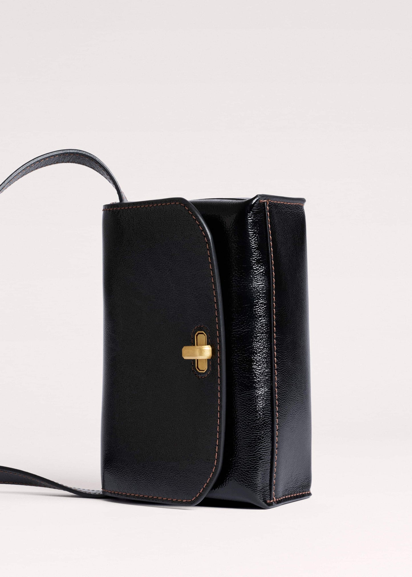 ME and EM Accessories Black Leather Clutch + Crossbody Bag