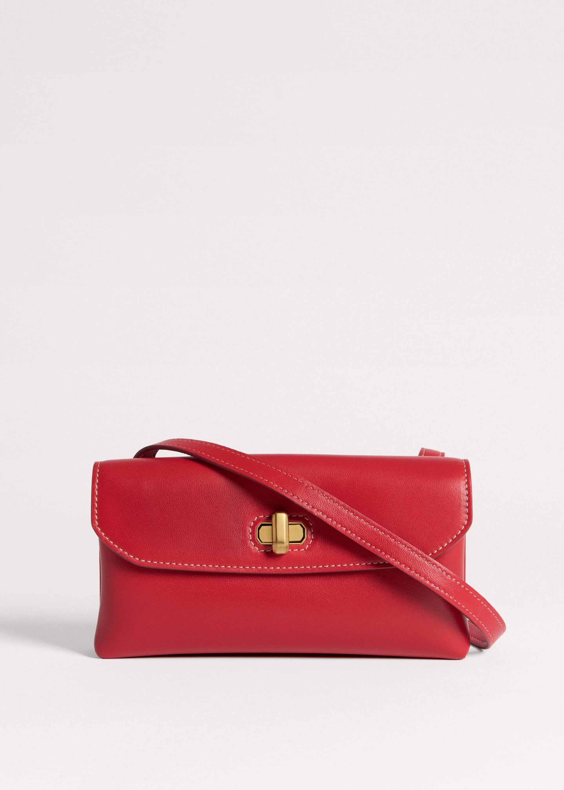 ME and EM Accessories Red Leather Small Pouch