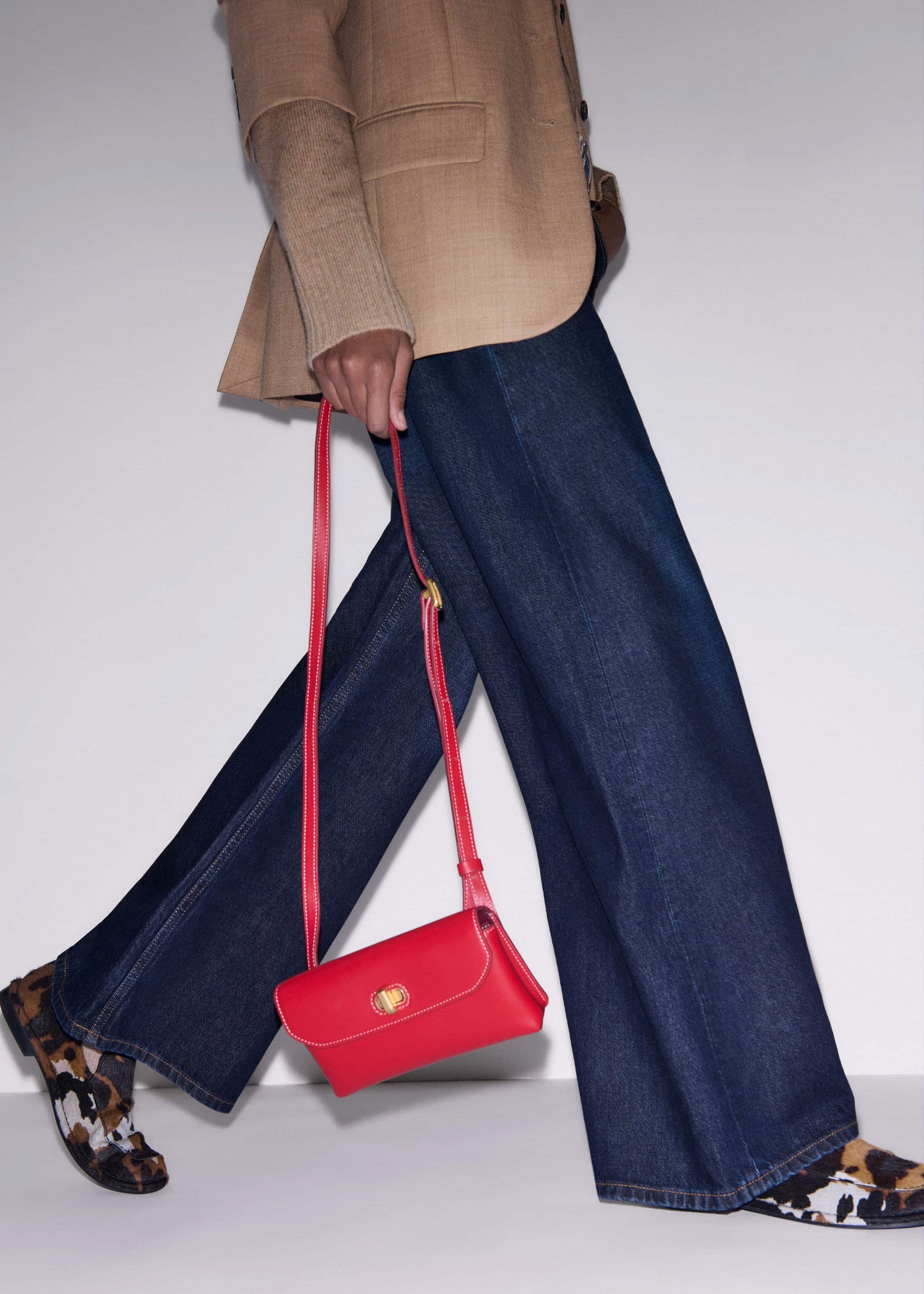 ME and EM Accessories Red Leather Small Pouch