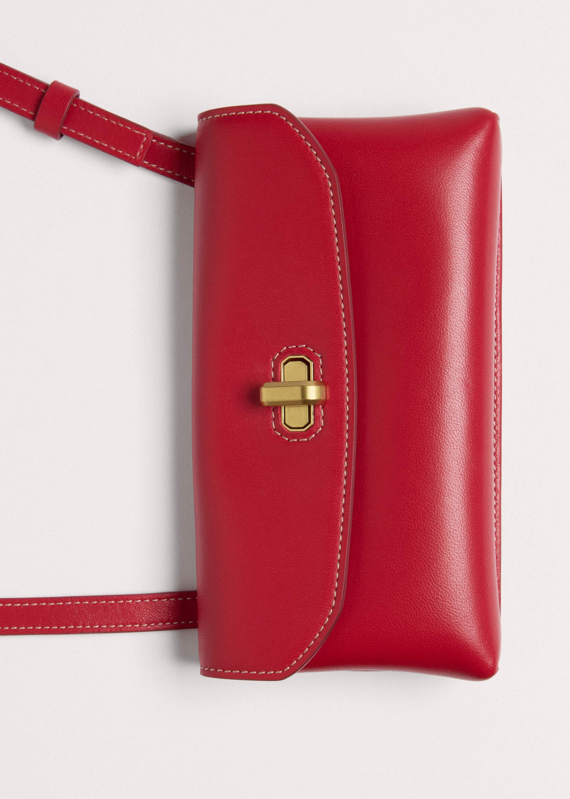 ME and EM Accessories Red Leather Small Pouch