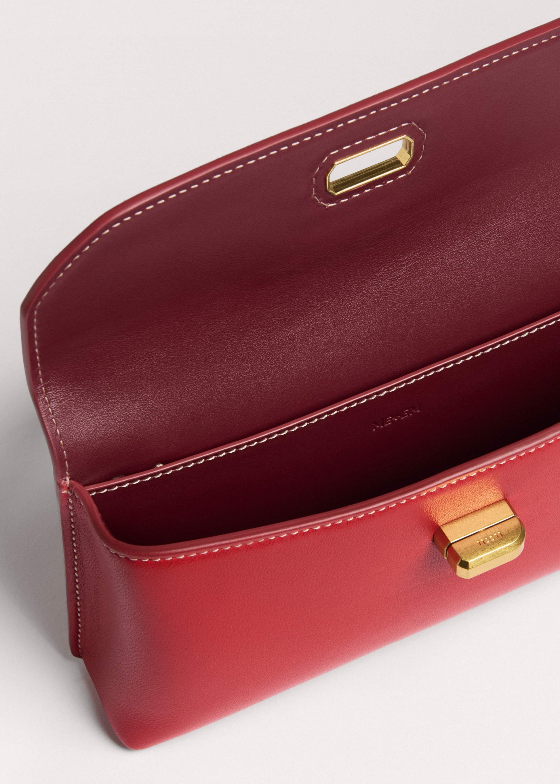ME and EM Accessories Red Leather Small Pouch