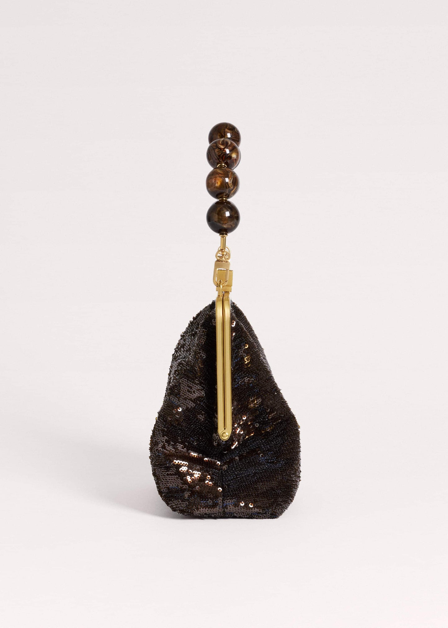 ME and EM Accessories Brown Sequin Evening Bag