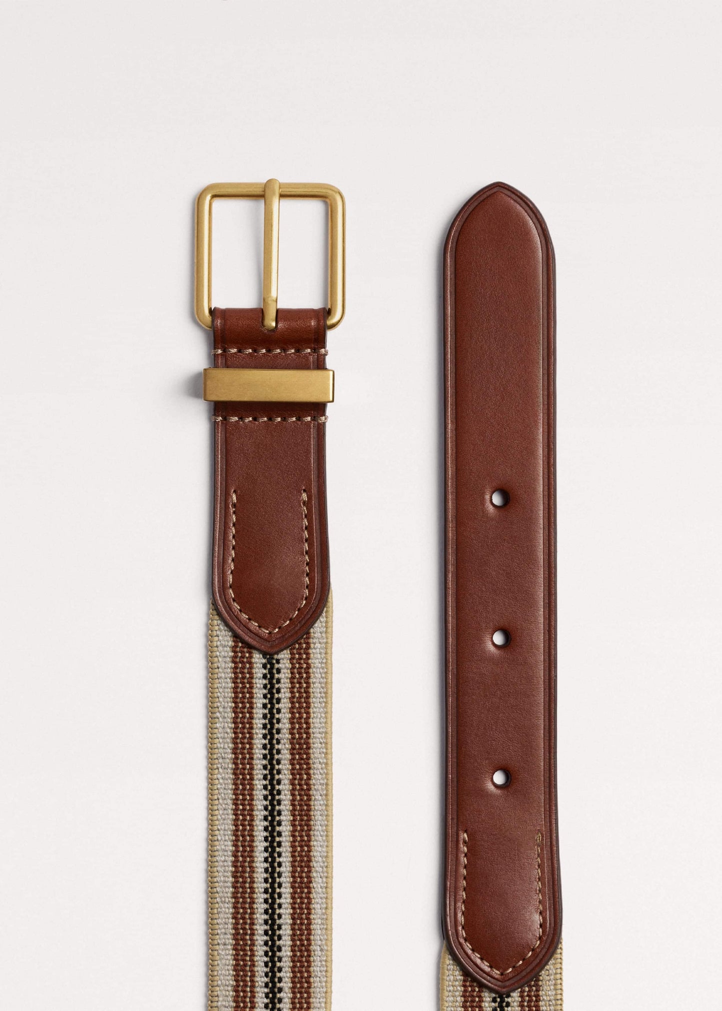 ME and EM Accessories Brown Elastic Stretch Belt