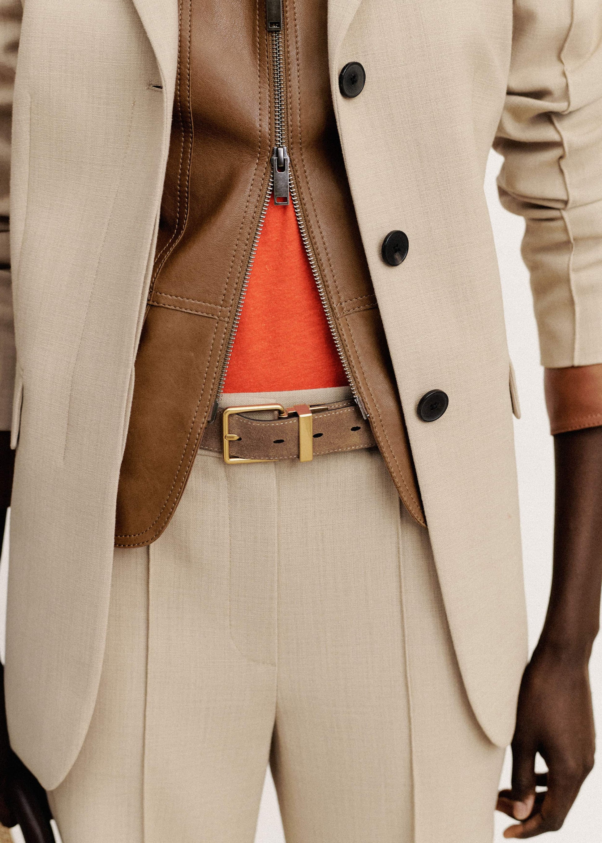 ME and EM Accessories Black + Tan Reversible Belt