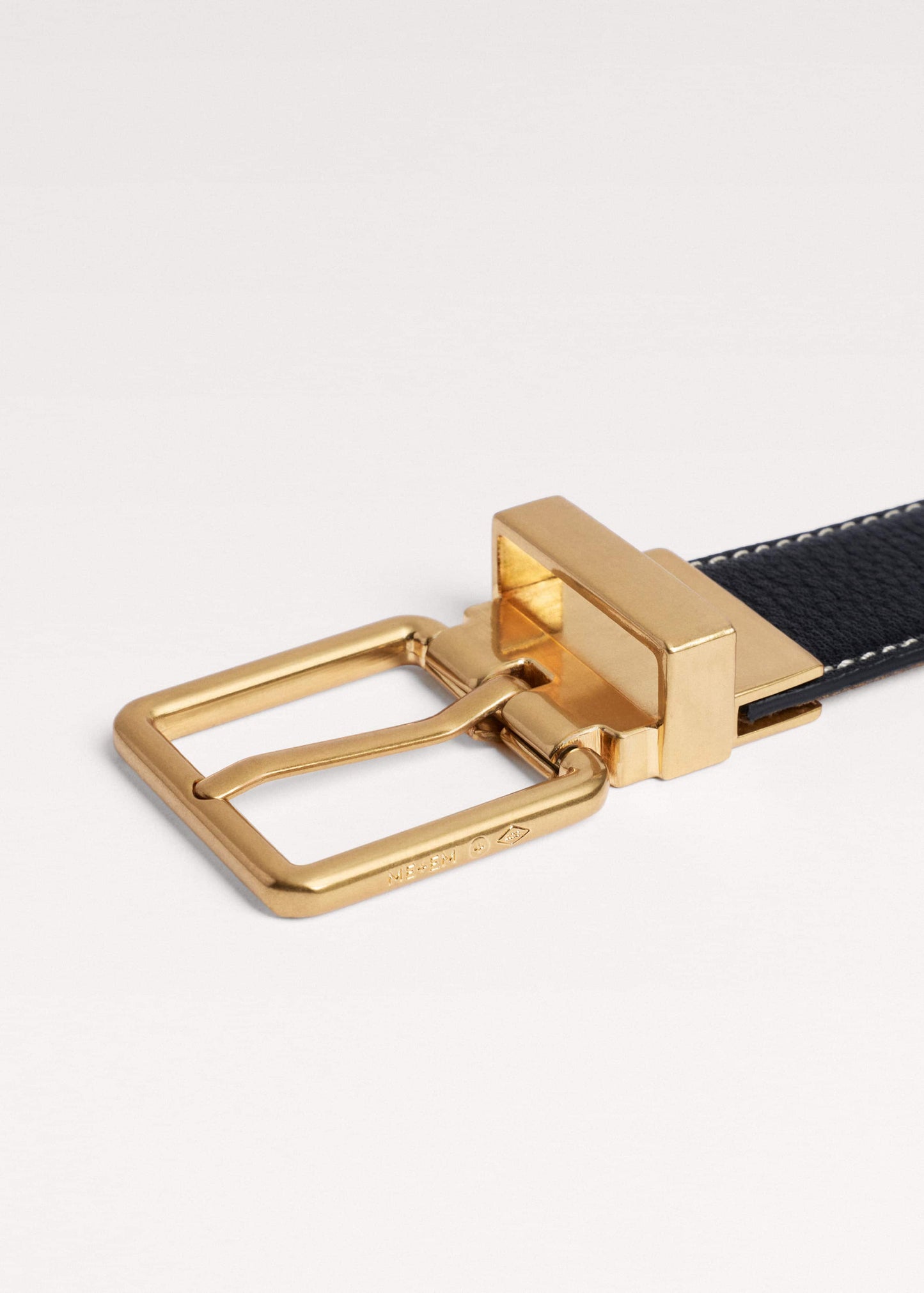 ME and EM Accessories Black + Tan Reversible Belt