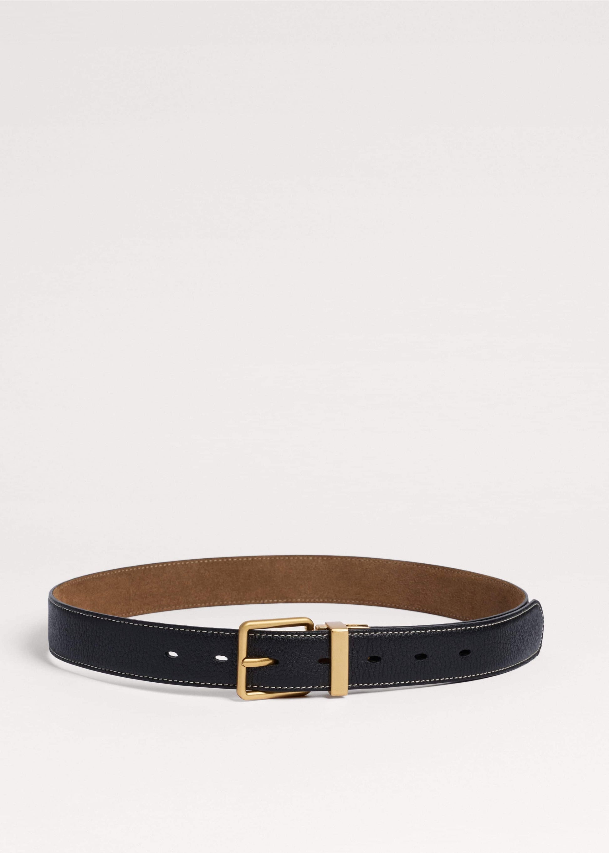 ME and EM Accessories Black + Tan Reversible Belt