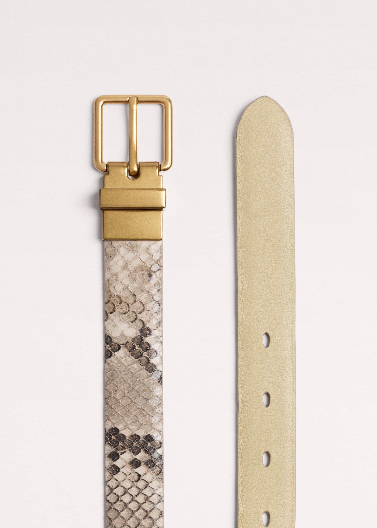 ME and EM Accessories Snake Print Reversible Belt