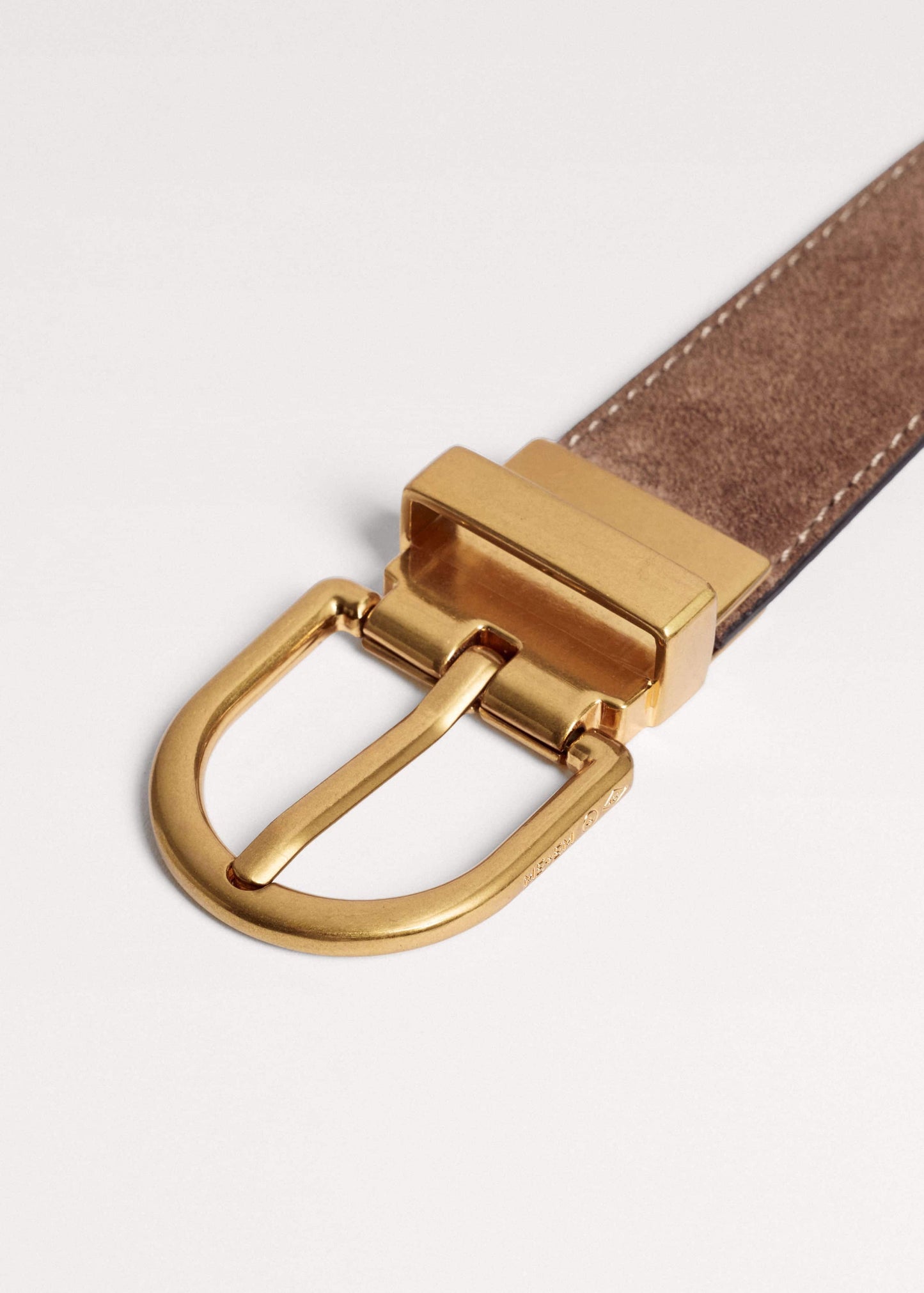 ME and EM Accessories Brown Classic Round Reversible Belt