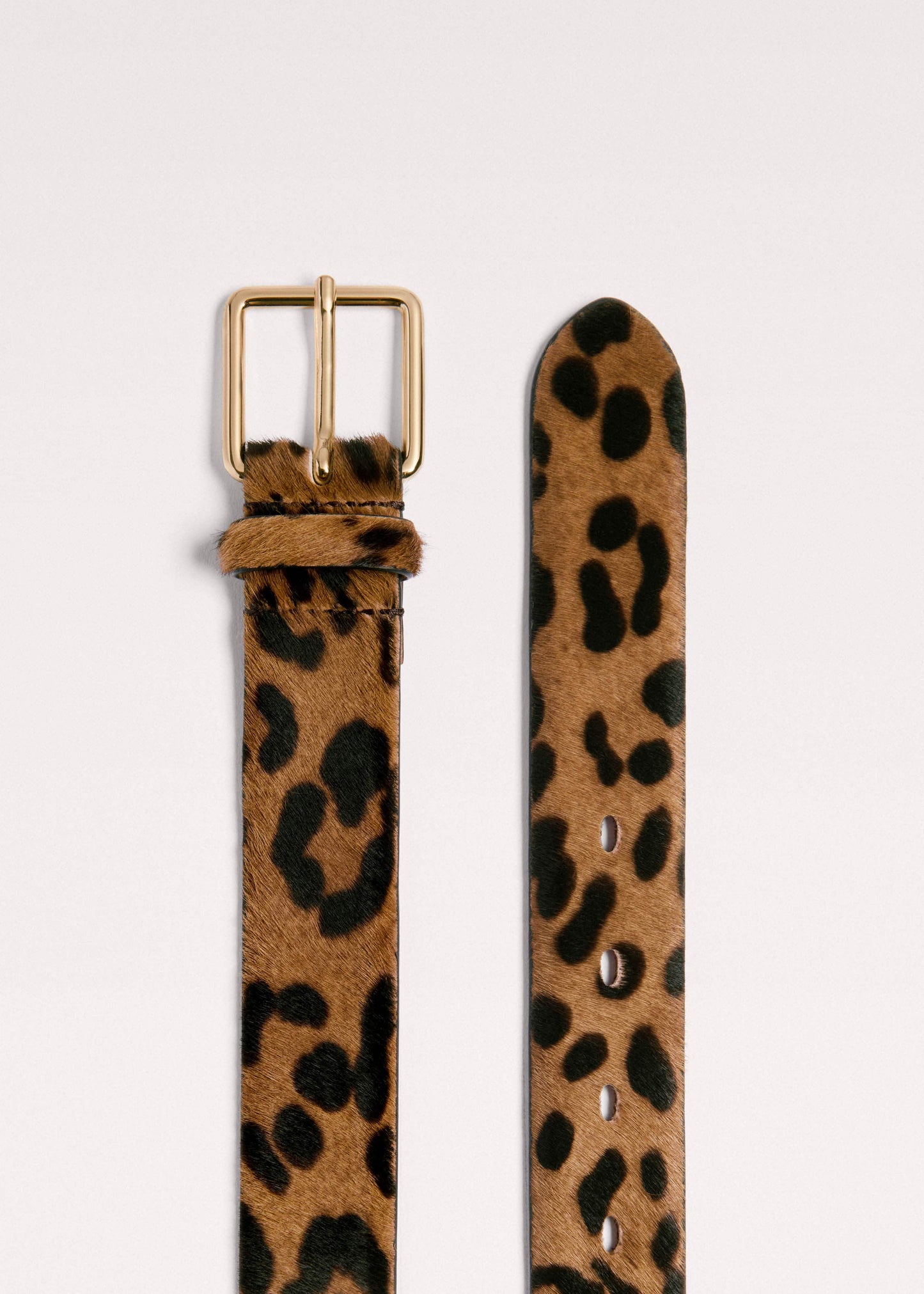 ME and EM Accessories Brown Leopard Print Classic Belt