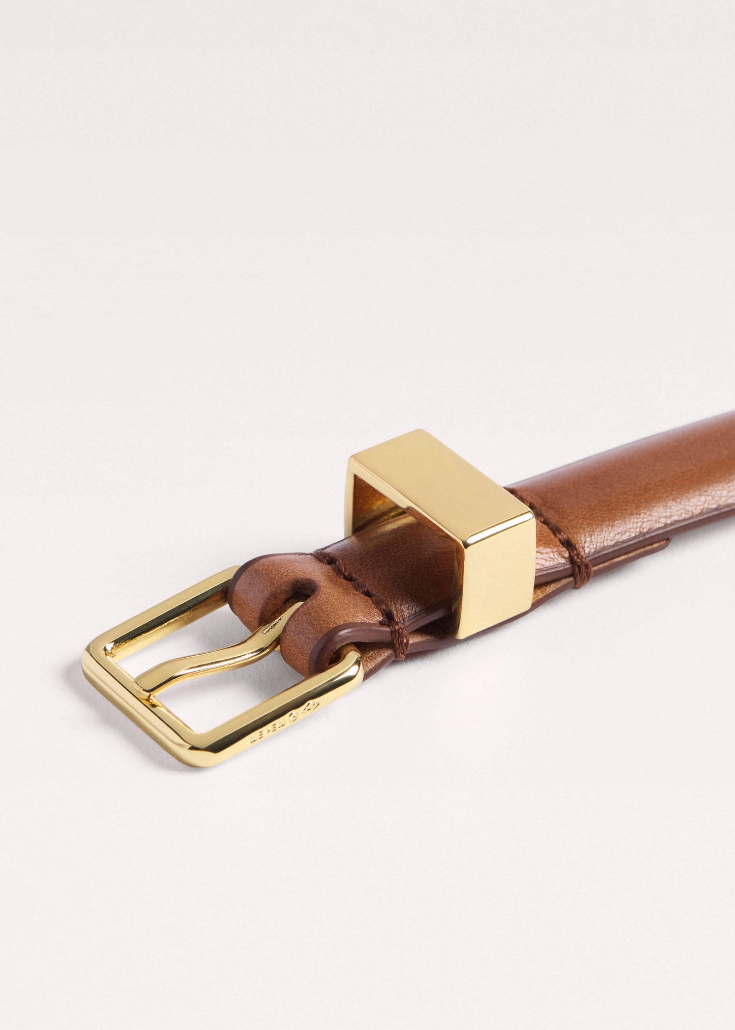 ME and EM Accessories Brown Skinny Belt