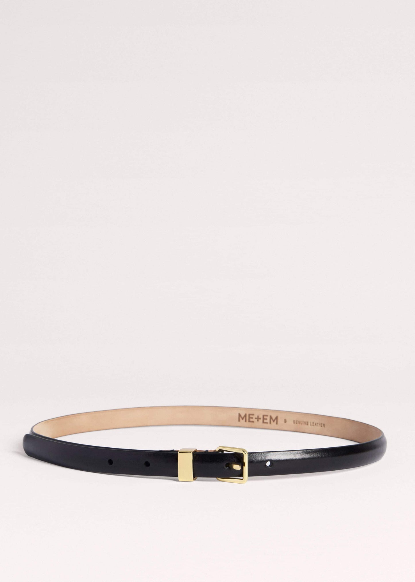 ME and EM Accessories Black Skinny Belt