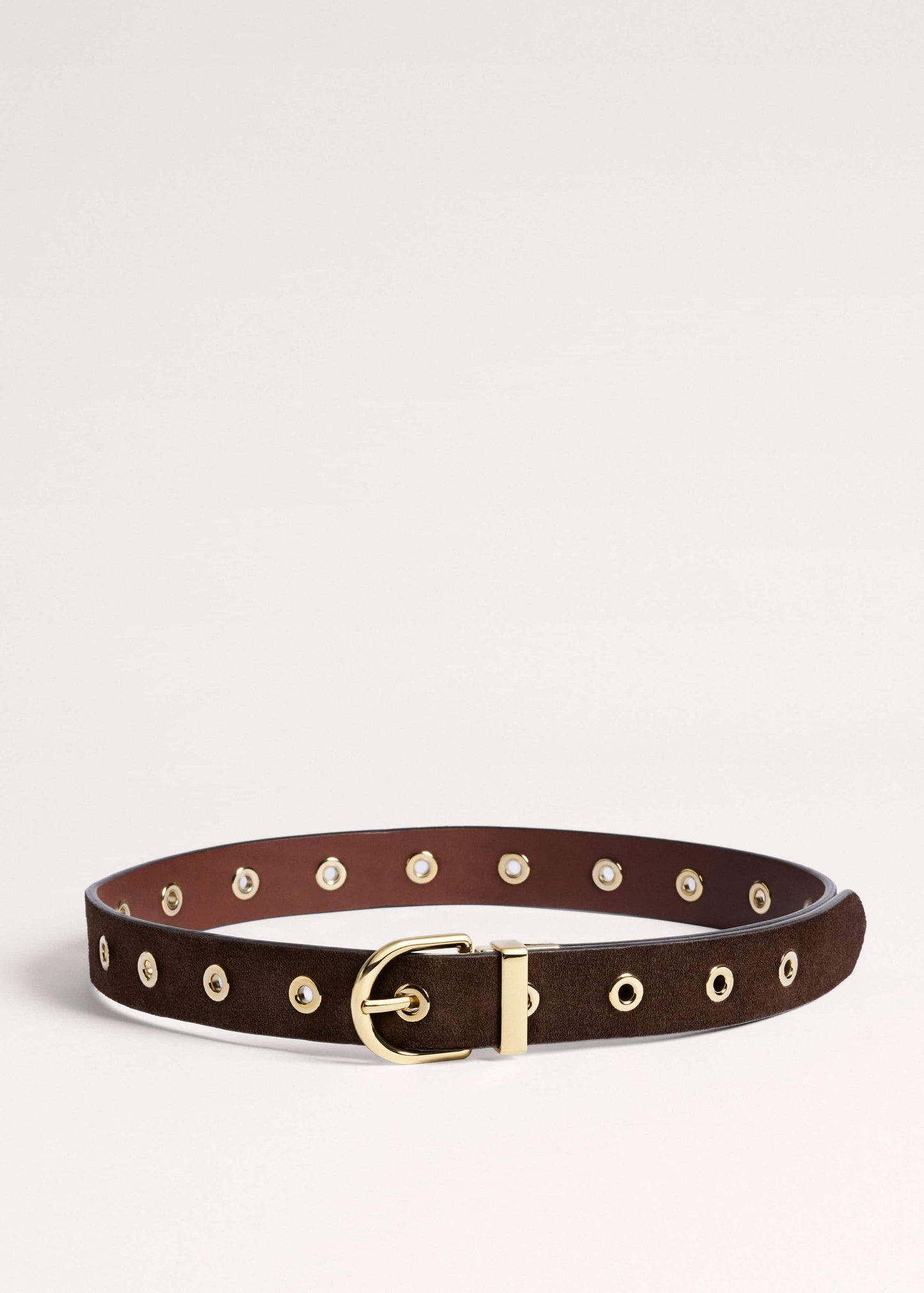 ME and EM Accessories Brown Eyelet Reversible Belt