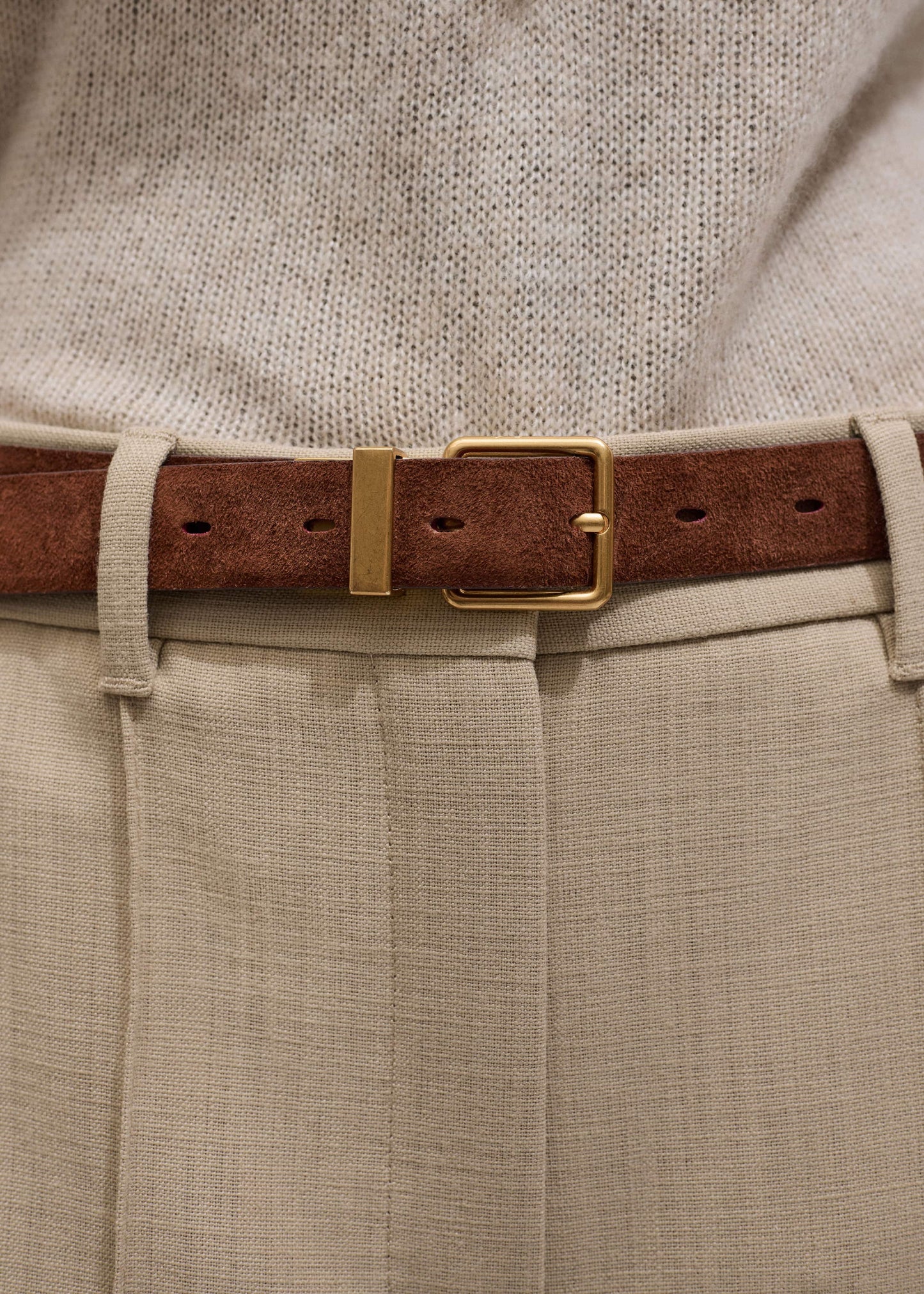 ME and EM Accessories Red Italian Croc Print Reversible Belt