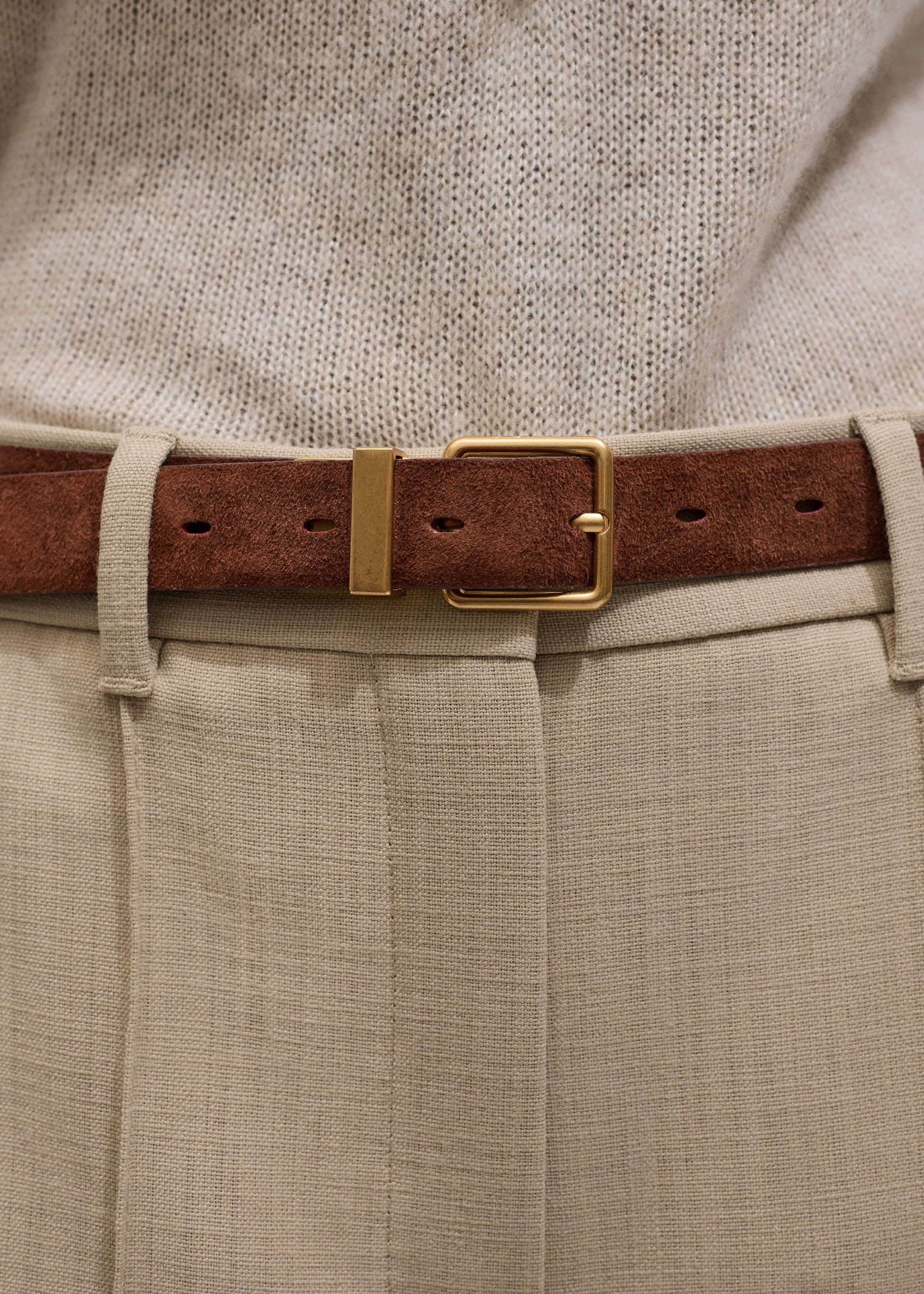 ME and EM Accessories Red Italian Croc Print Reversible Belt