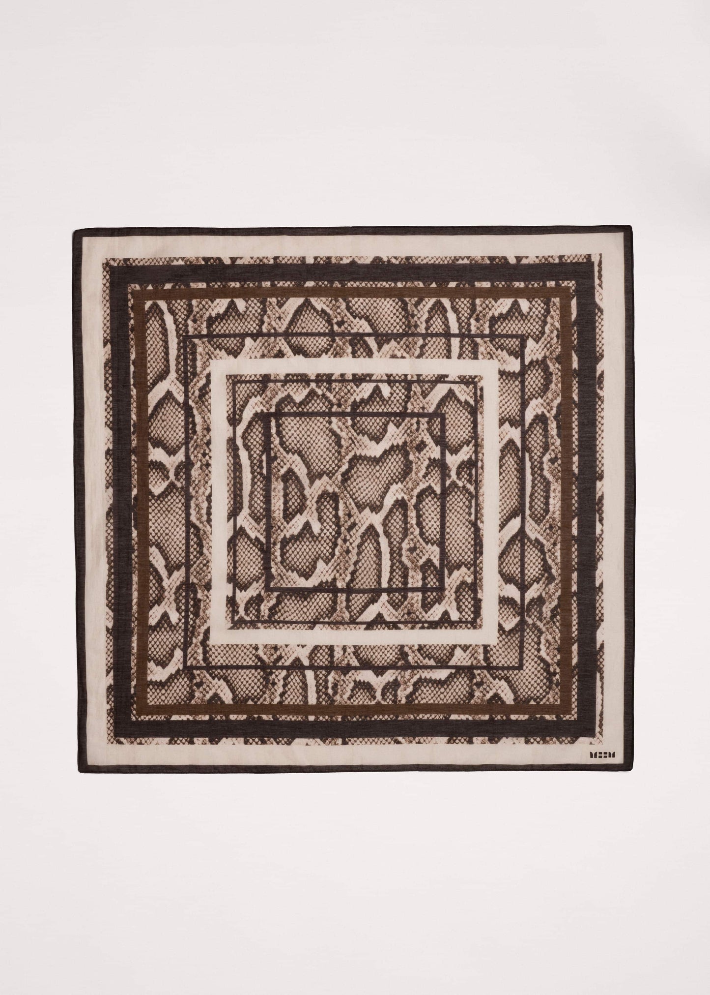 ME and EM Accessories Snake Print Border Scarf