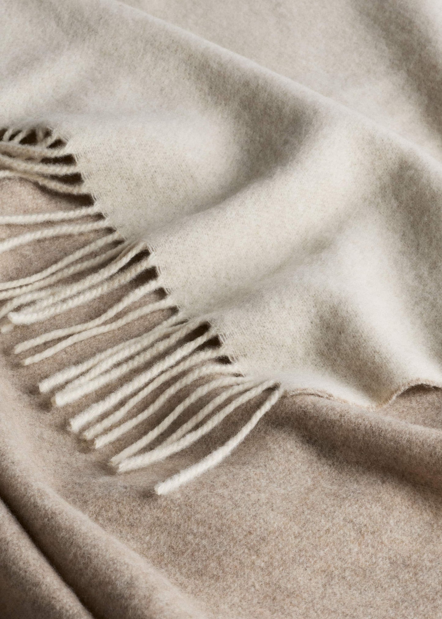 ME and EM Accessories Cream Cashmere Blend Travel Scarf