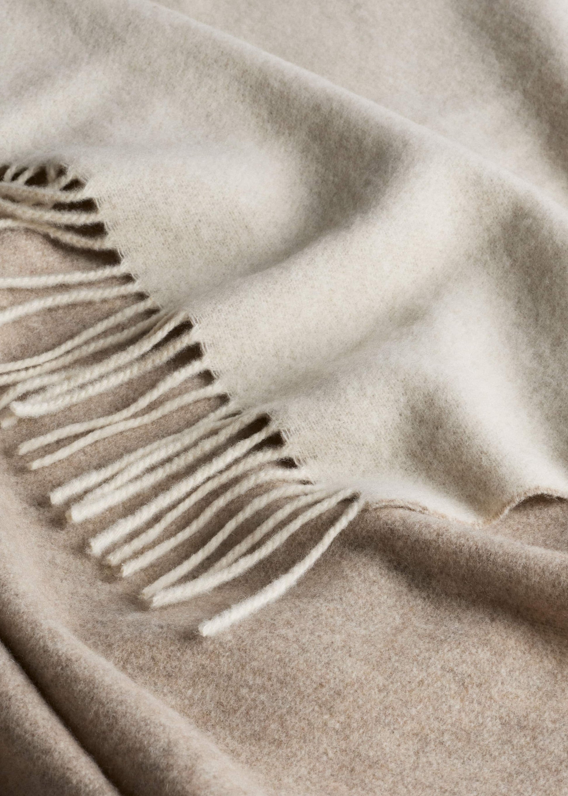 ME and EM Accessories Cream Cashmere Blend Travel Scarf
