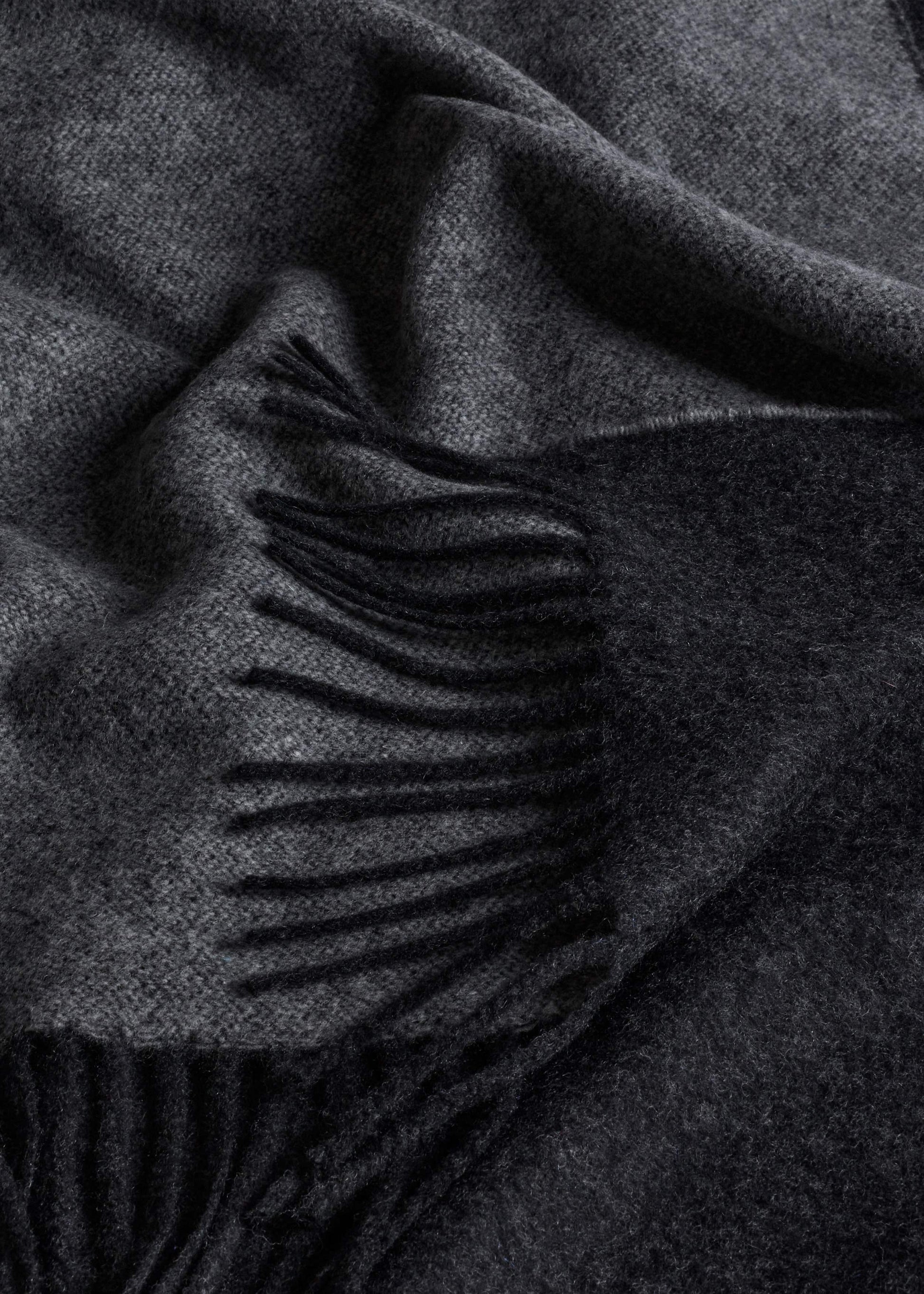ME and EM Accessories Gray Cashmere Blend Travel Scarf