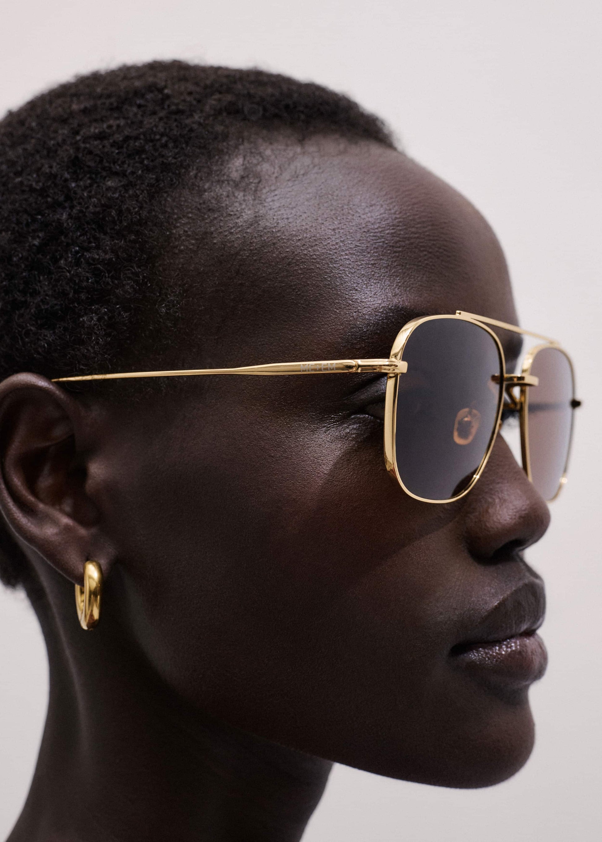 ME and EM Accessories Chocolate Brown Aviator Sunglasses