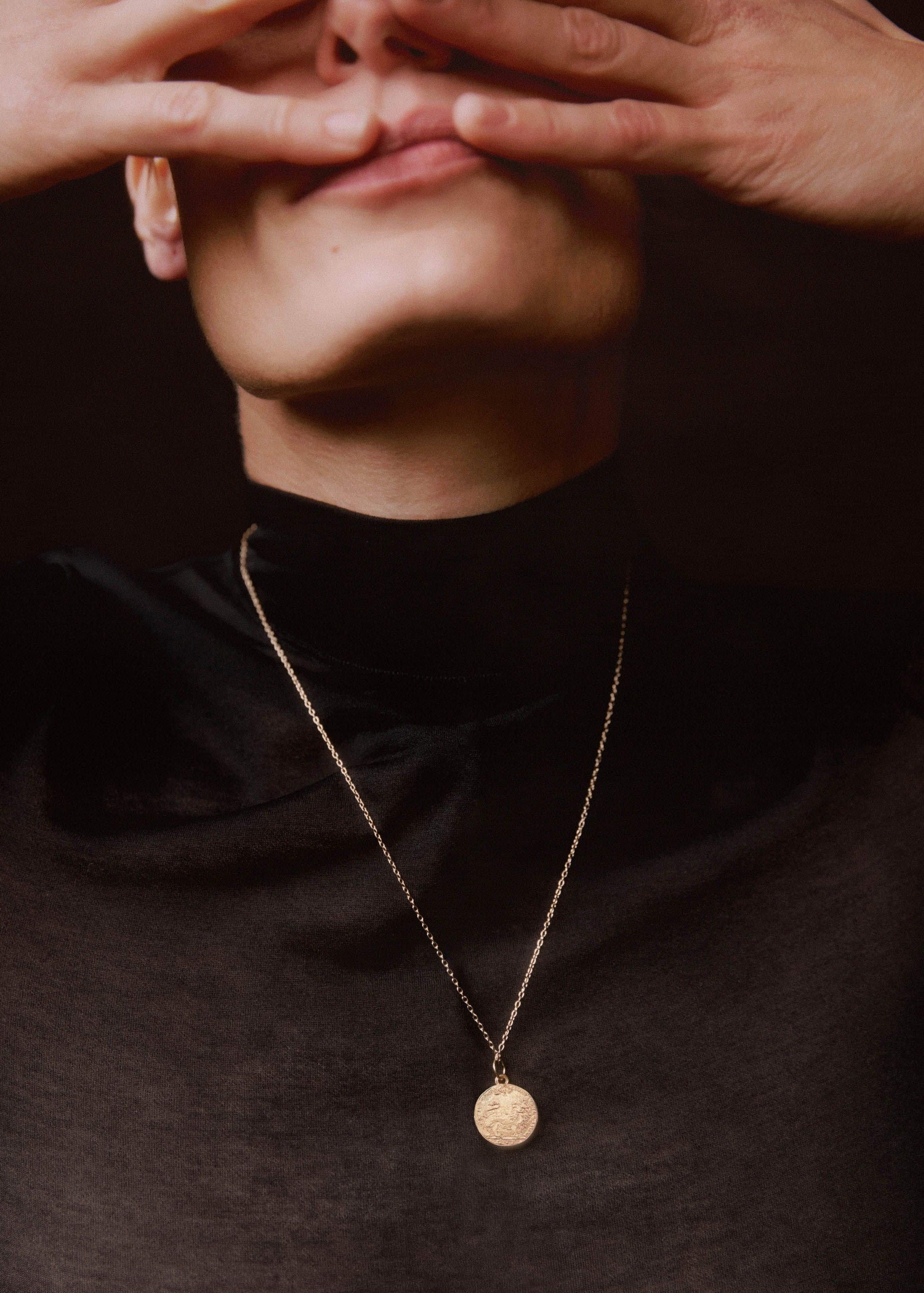 ME and EM Accessories Gold Medium Leone Necklace