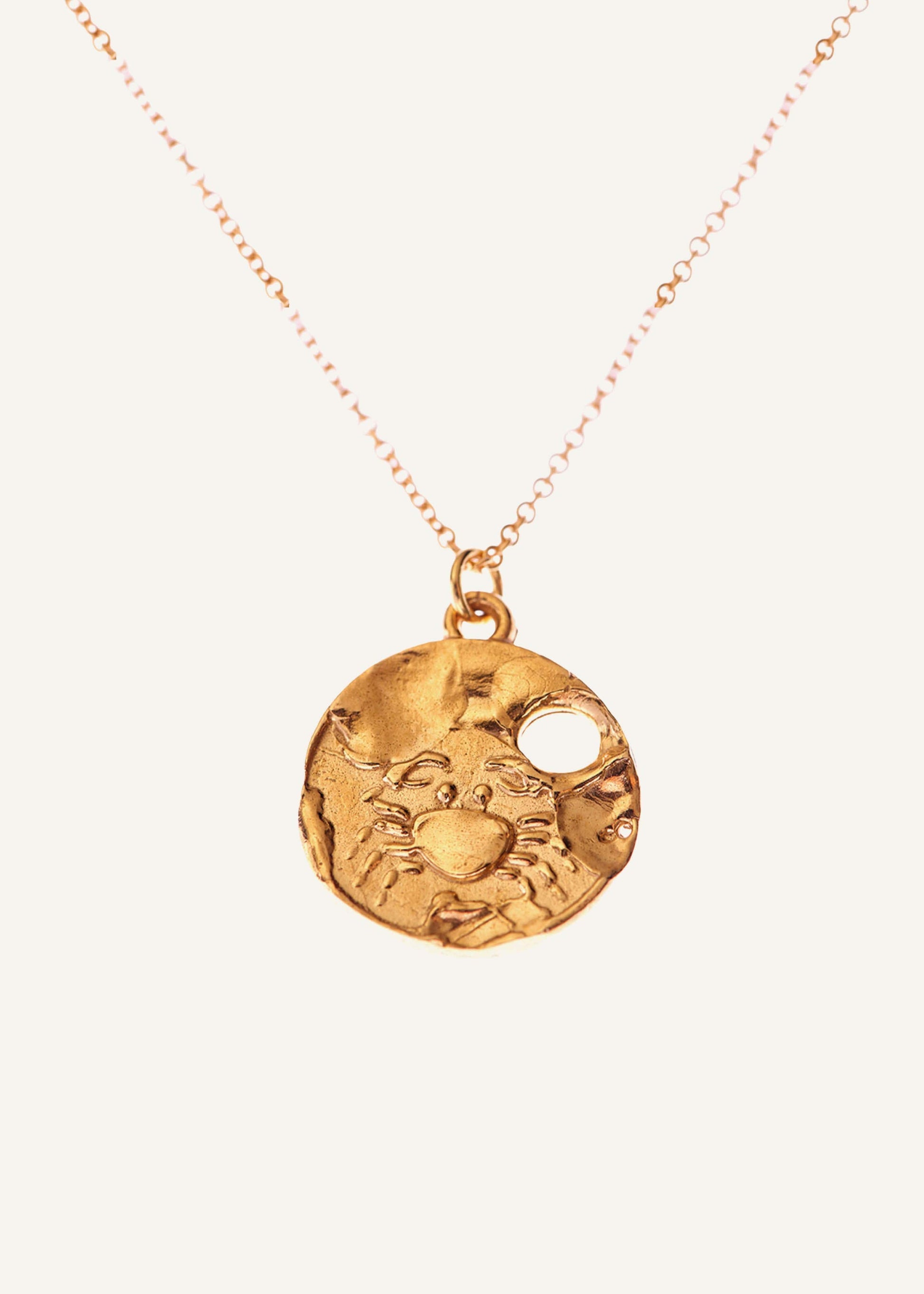 ME and EM Accessories Gold Cancer Necklace
