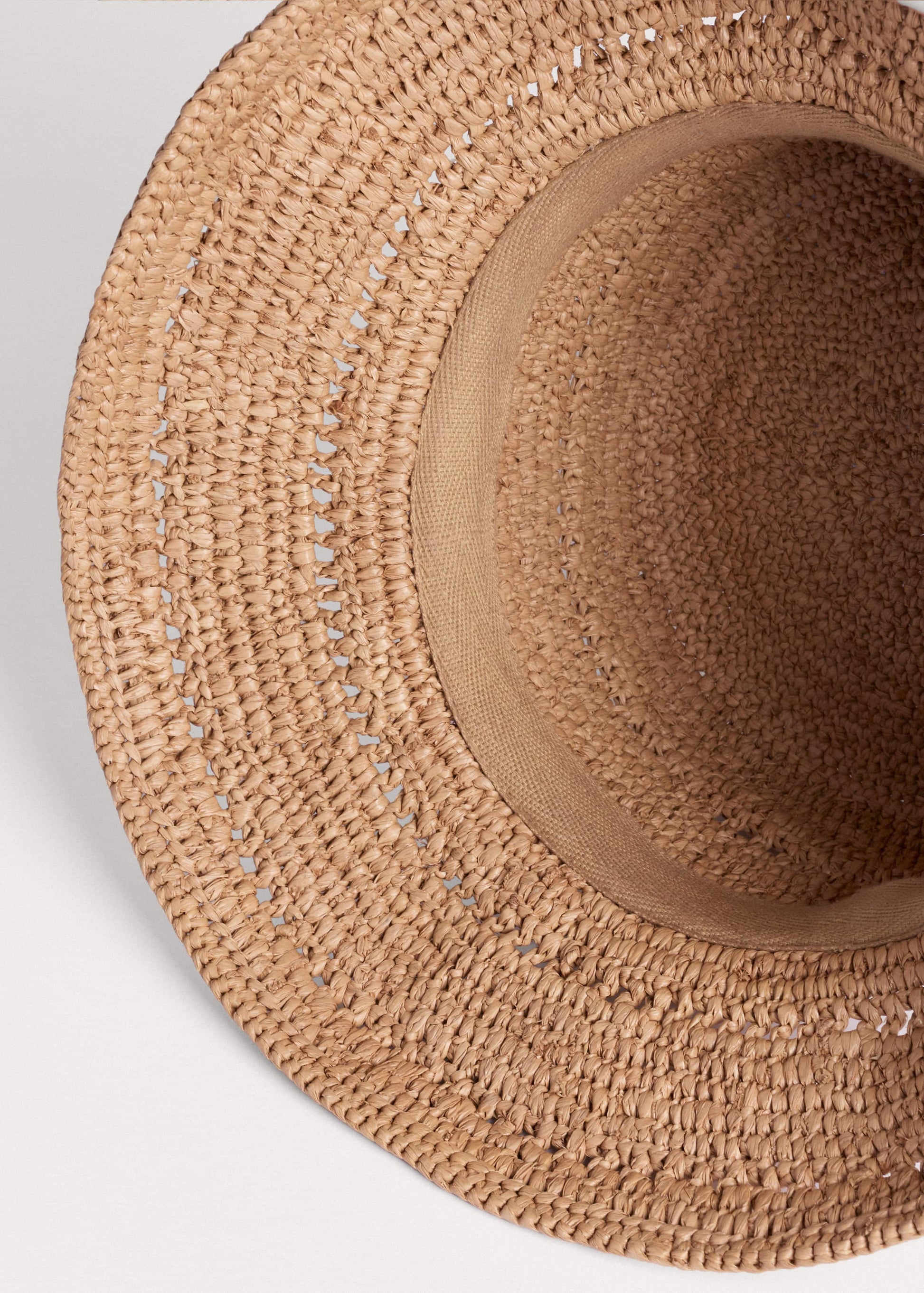 ME and EM Accessories Brown Summer Raffia Bucket Hat