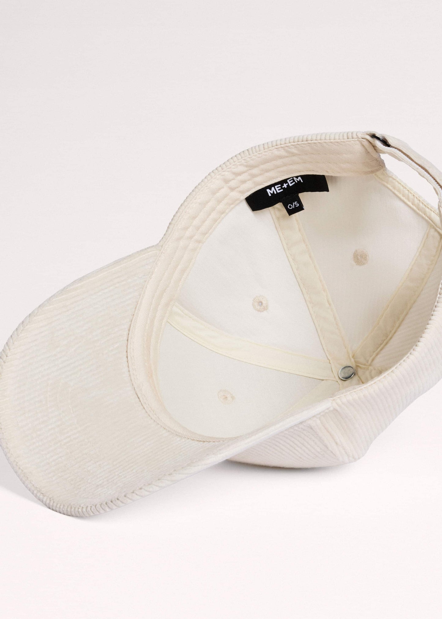 ME and EM Accessories Cream Baseball Cap
